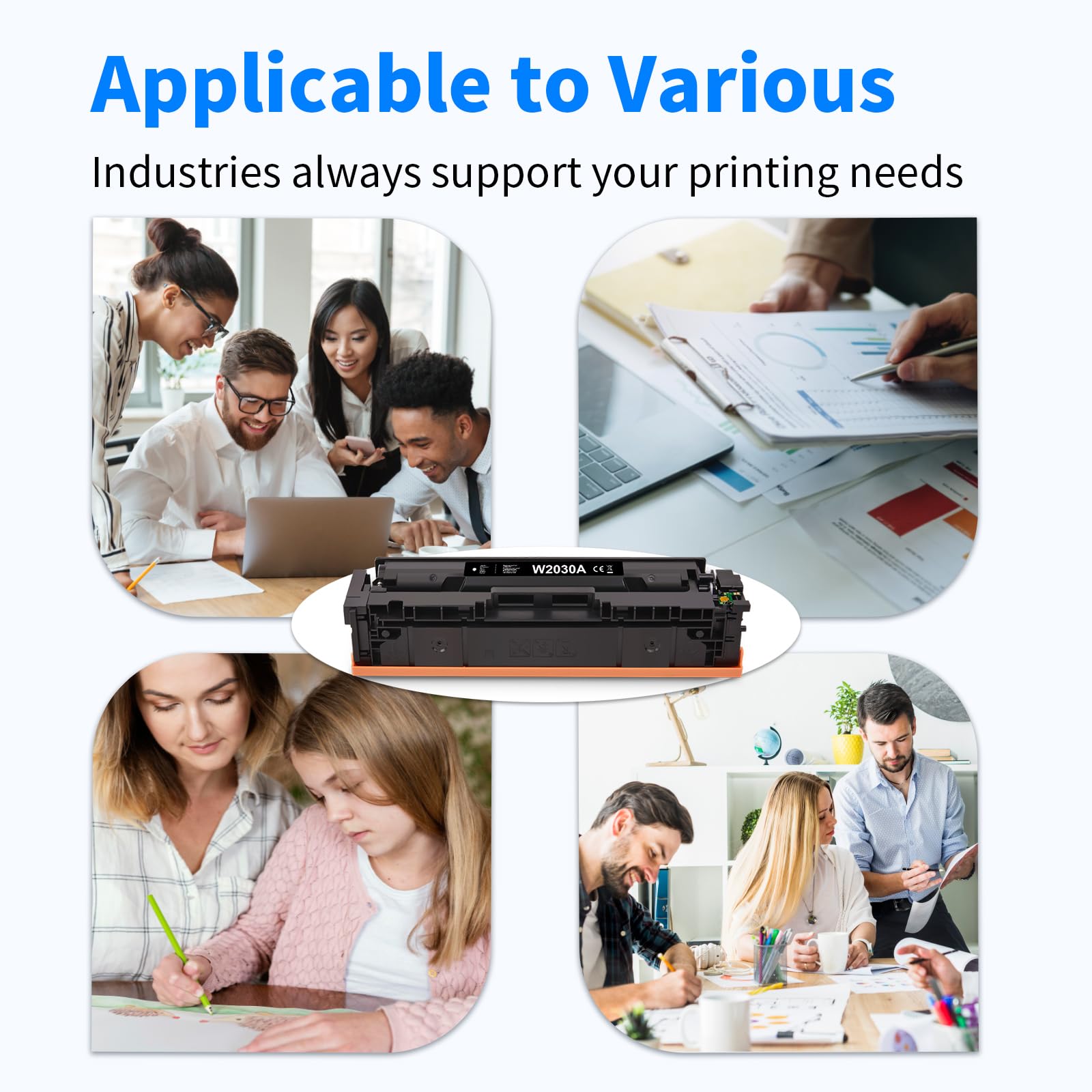 MYCARTRIDGE Toner 415A (z chipem) kompatybilny z HP 415A 415X W2030A W2030X, kompatybilny z HP Color LaserJet Pro MFP M479fdw M479dw M479fdn M454dw M479fnw M479fdn 479fdw M454ddn