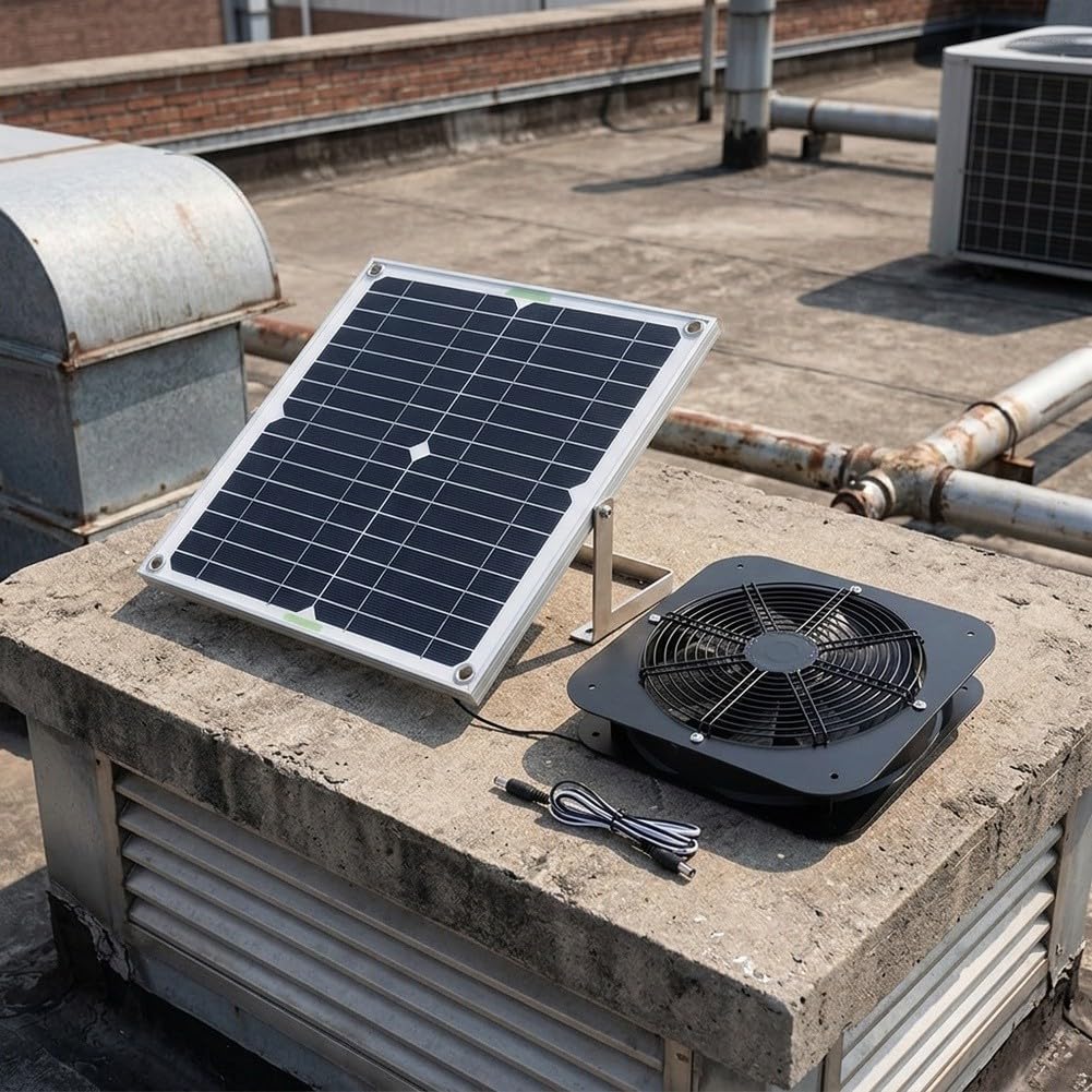 Monocrystalline Solar Panel Fan 100W Weatherproof