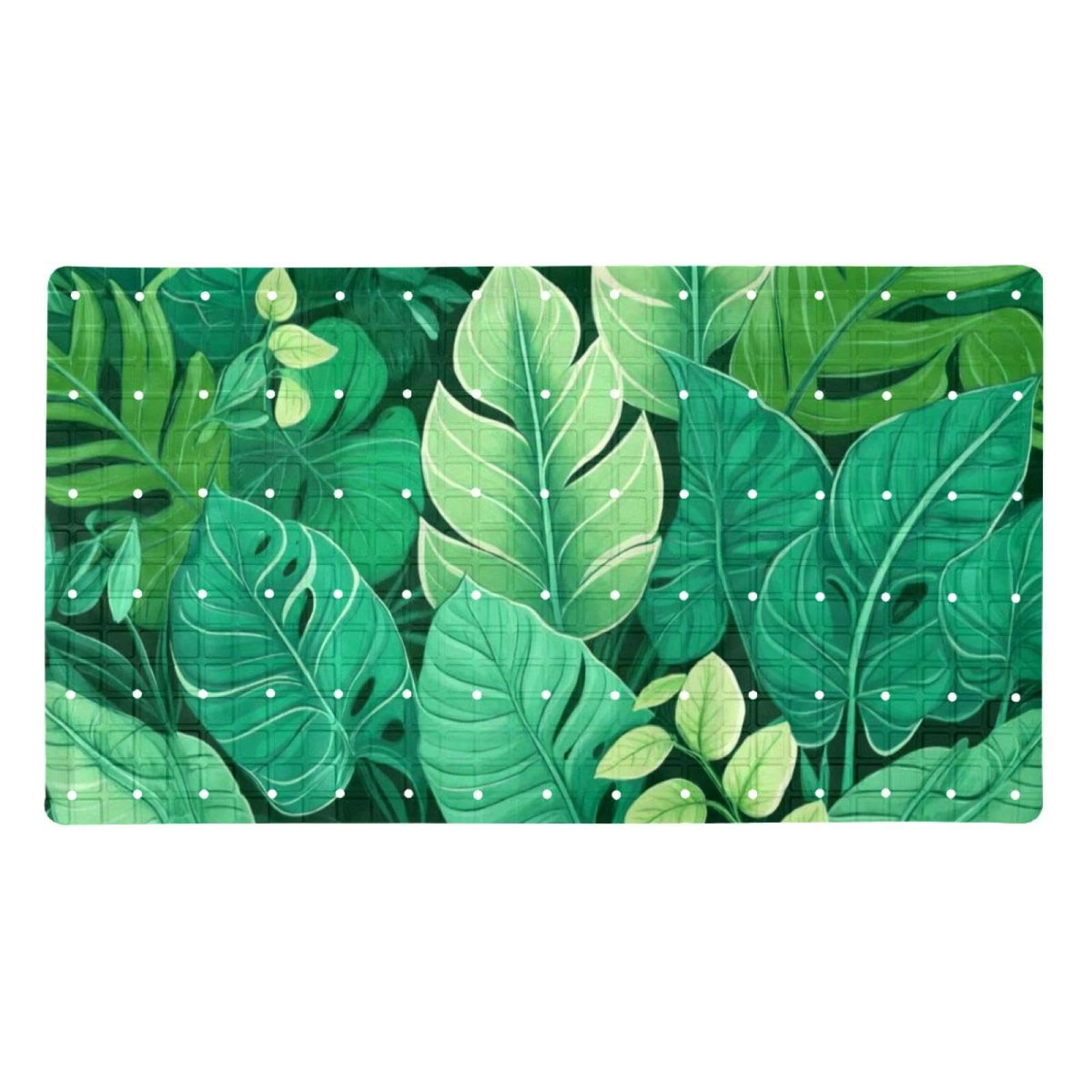 Tapis de bain antidérapant extra long pour sécuriser la douche des femmes et des adultes