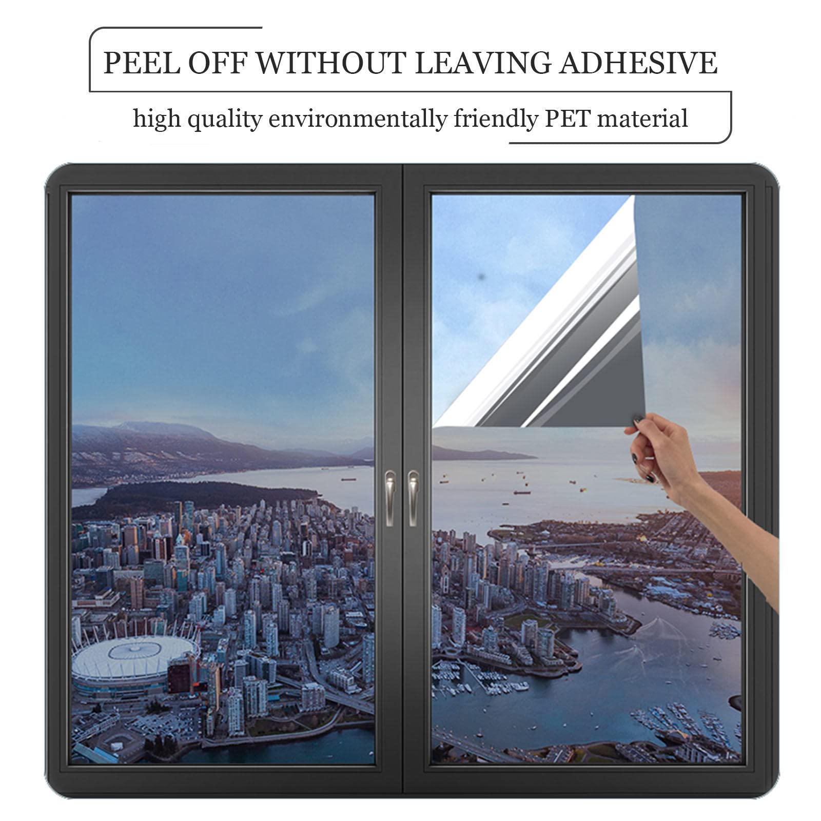 Sonnenschutzfolie Fenster - Verdunklungsfolie Mit UV Schutz 60x100cm