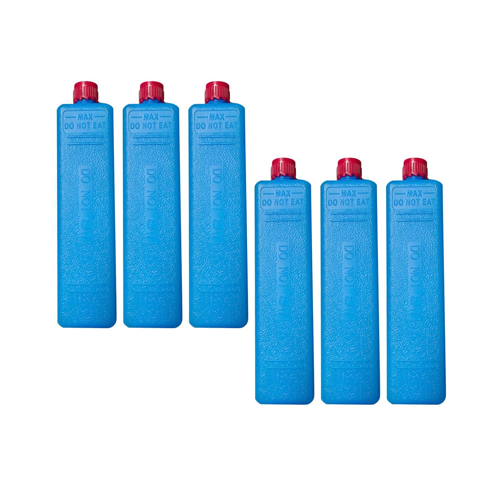 6PCS Portable Ice Boxes Resuable Ice Packs Mini Ice Blocks for Cool Bags Long Lasting Freezer Blocks for Travel Beach Fishing Sports Camping BBQ Picnic Hiking