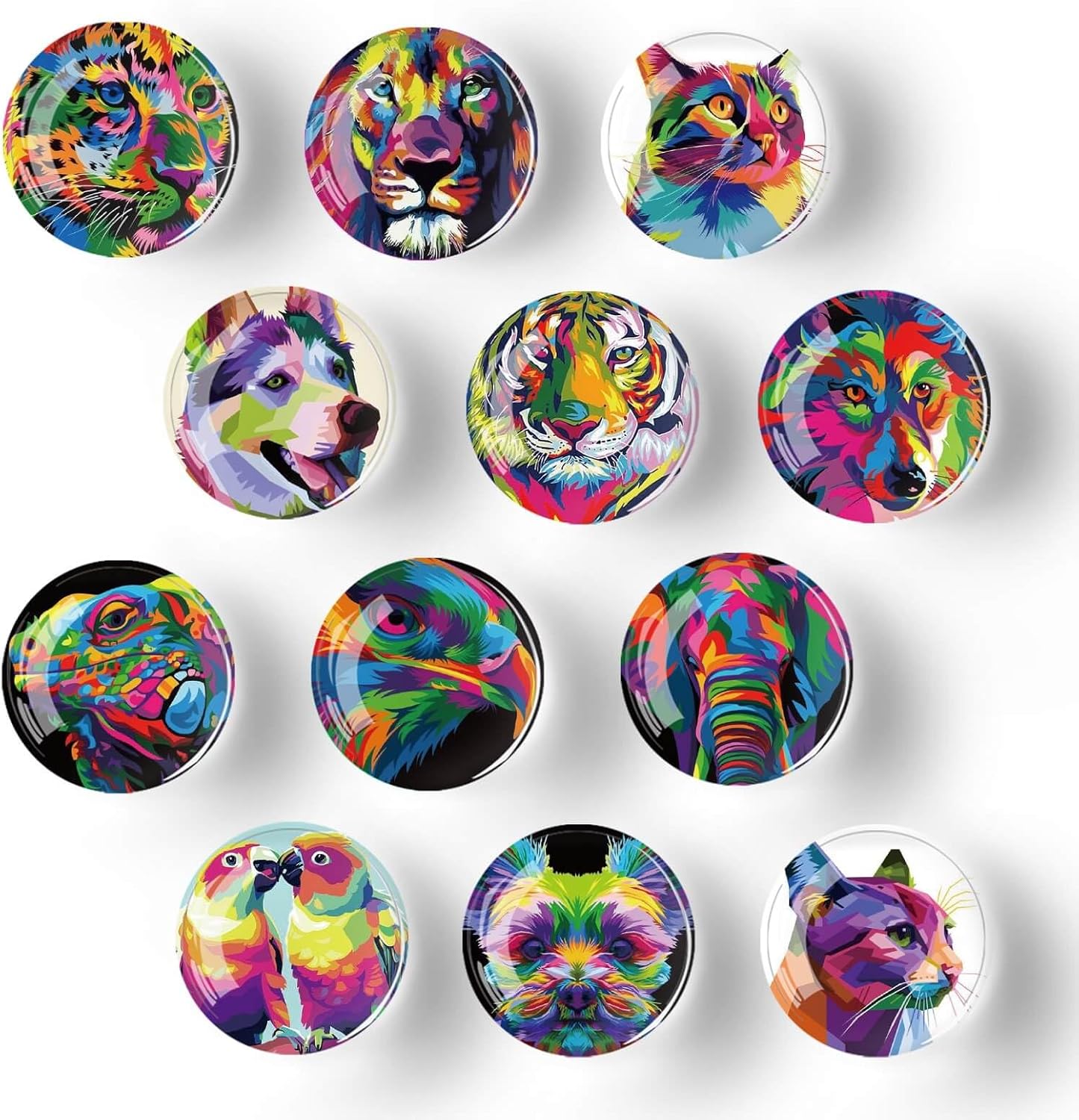 12Pcs Glass Refrigerator Fridge