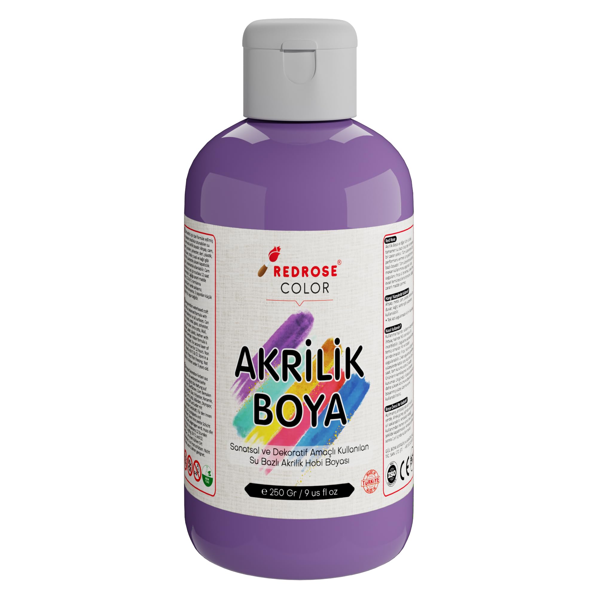 Red Rose Lila Akrilik Boya 250 gr