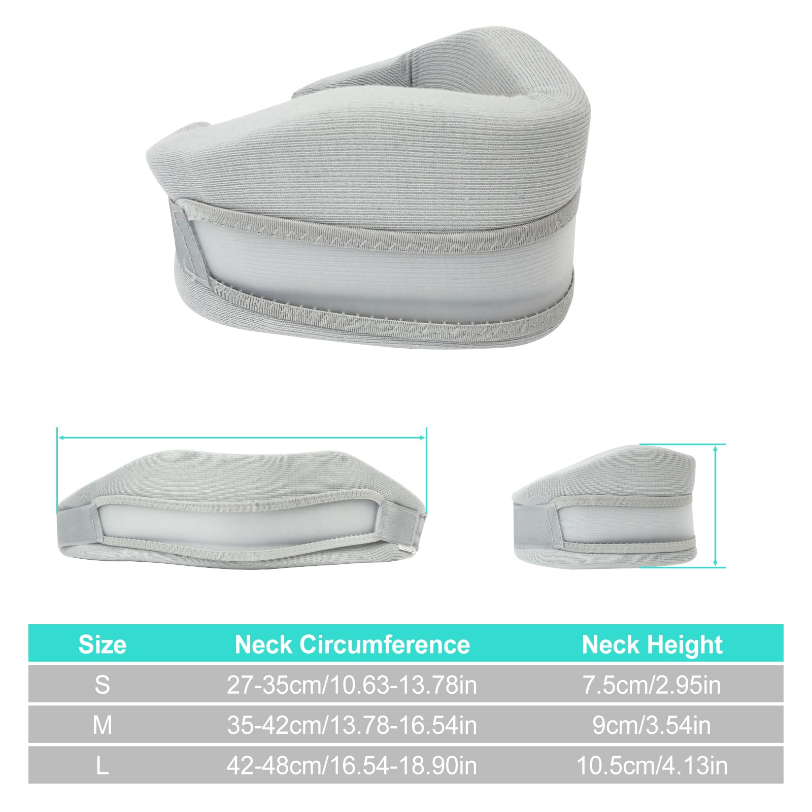 Minerve Anti Ronflement, Soutien Cervical Anti Ronflement， Minerve Cervicale Femme, Collier Cervical Anti Ronflement, Soulage Cervicales Douloureuses et Pression Dans la Colonne Vertébrale, M