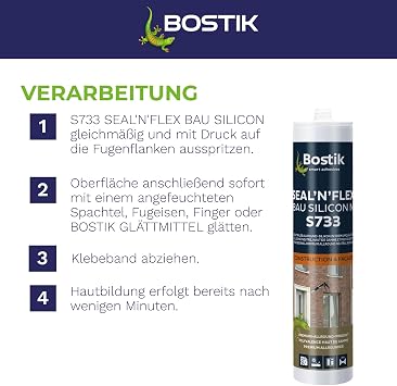BOSTIK S733 Seal´n´Flex Bau Silikon Basaltgrau - 300ml