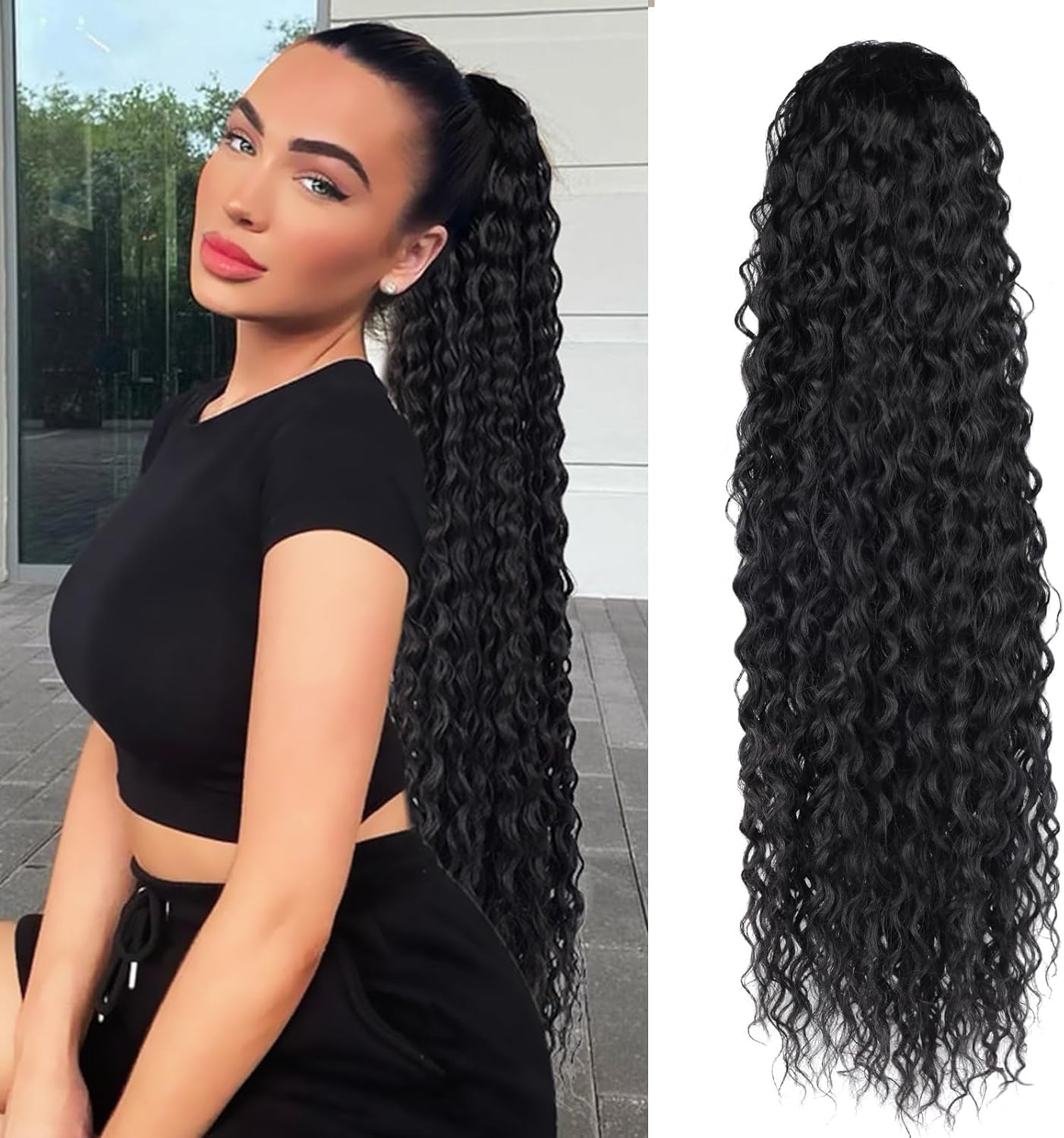 Vibrant Curly Ponytail Extension Artwork Collection Vibrant Curly Ponytail Extension Artwork Collection