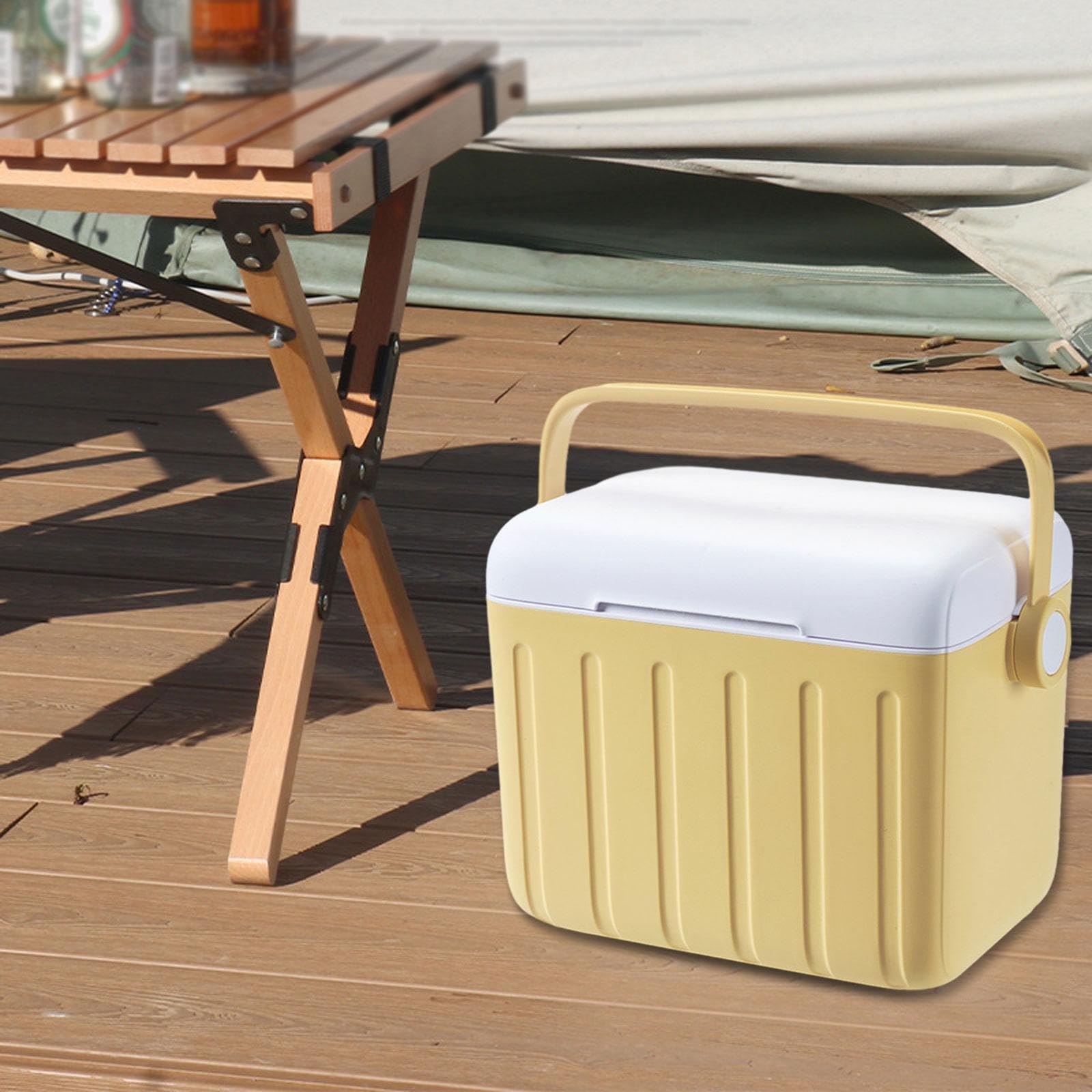 Nevera Portátil de 6 L con Asa, Recipiente Hermético, Ideal para Picnic, Viajes, Playa Y Entrega de Comida.
