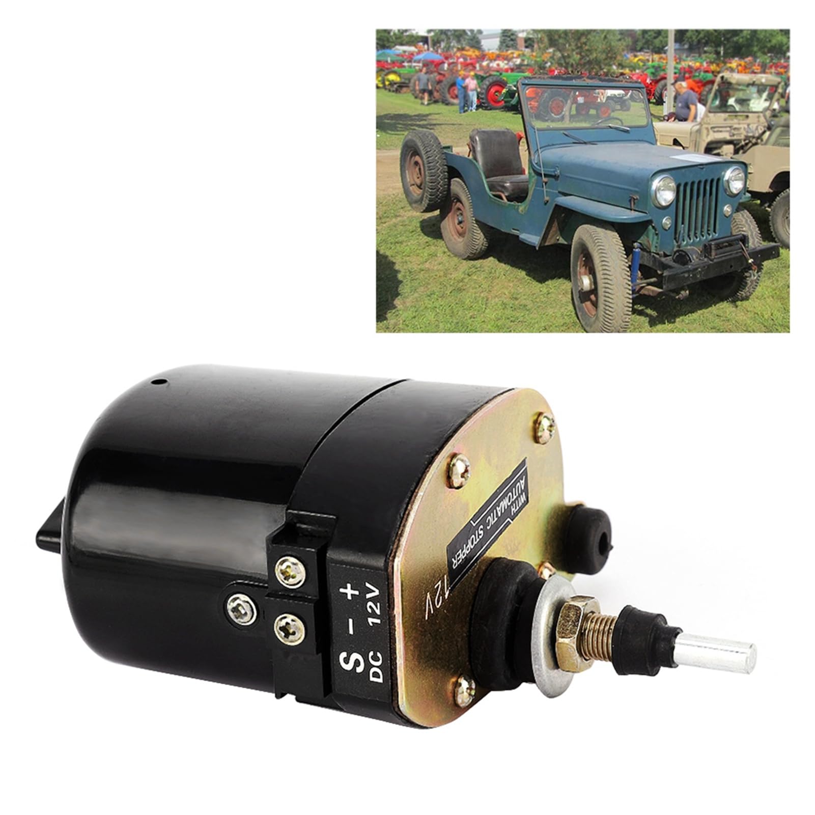 Motorino tergicristallo 12V, ricambio motore tergicristallo per auto per selezioni di trattori 01287358 7731000001