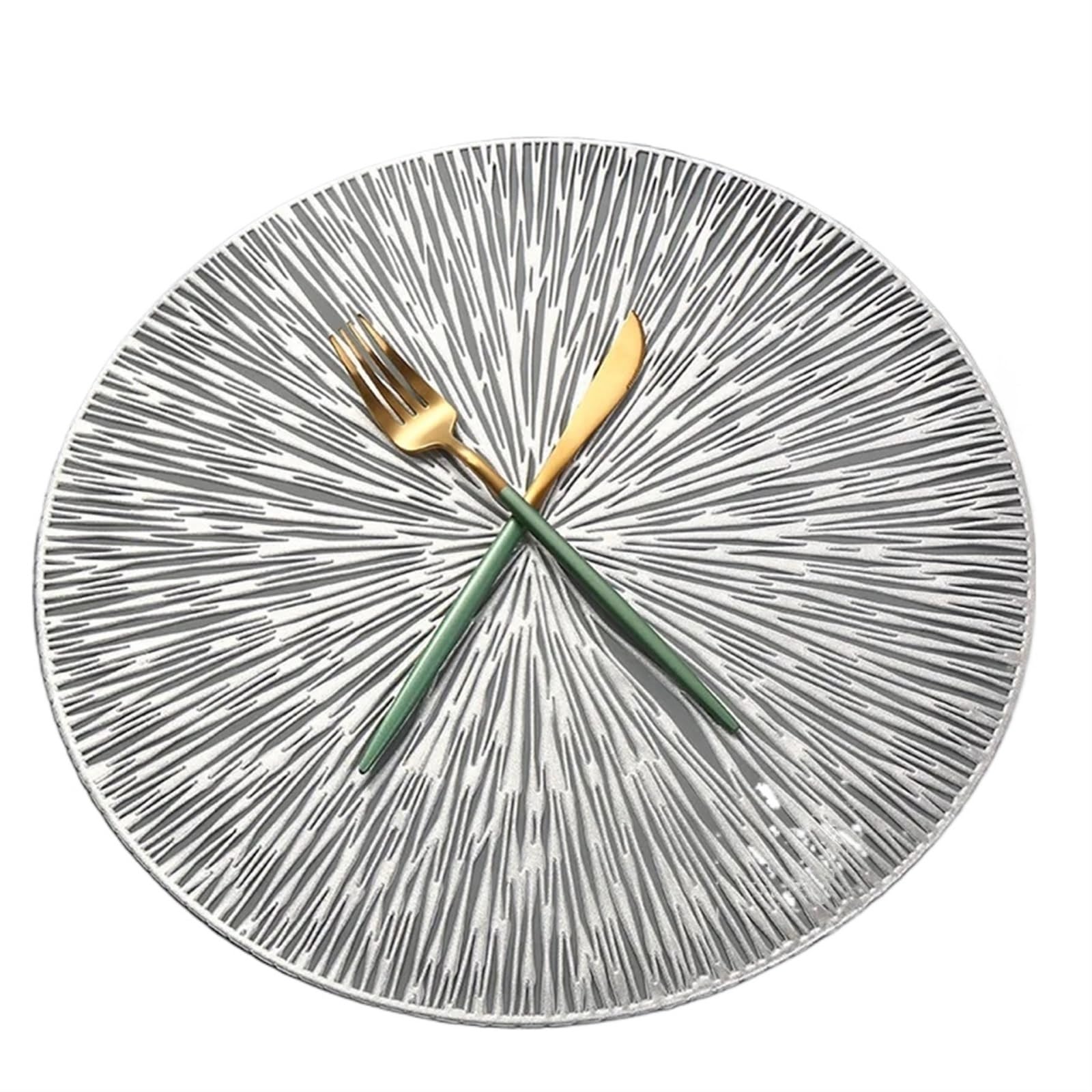 place mats for table Placemat for Dining Table Holiday Wedding Decorative Placemats Setting Place Mats Hollow Insulation Pad for Kitchen Restaurant Dining Table(E)