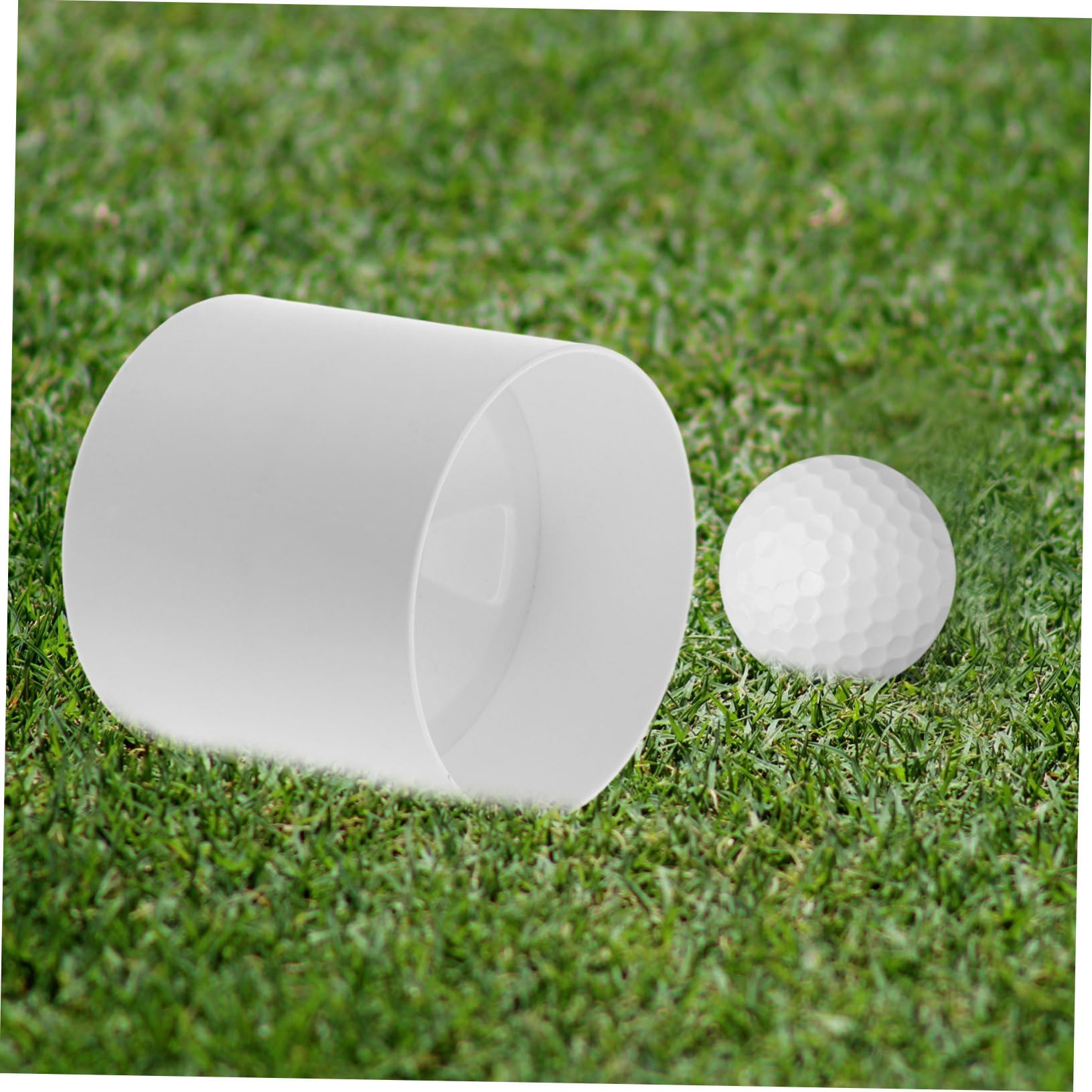 WHAMVOX Golf Training Tool 2pcs Plastic Golf Hole Cups Putting Cup for Golfing Supplies Home Practice Accessory