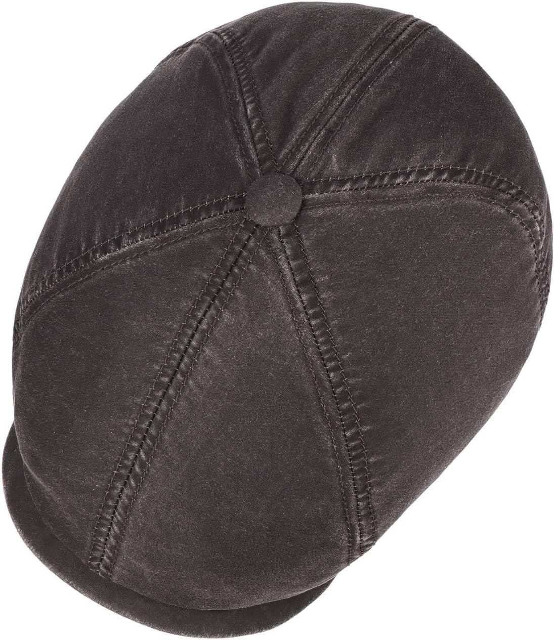 Stetson Brooklin Old Cotton Flat Cap Driver Cap Pre-Distressed Look UV Protection 40 Cotton Peaked Cap Men Spring Summer