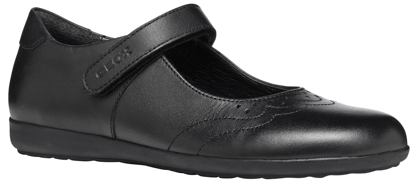 Geox J IBERIDE Girl G, Girls’ Ballet Flat, Black,
