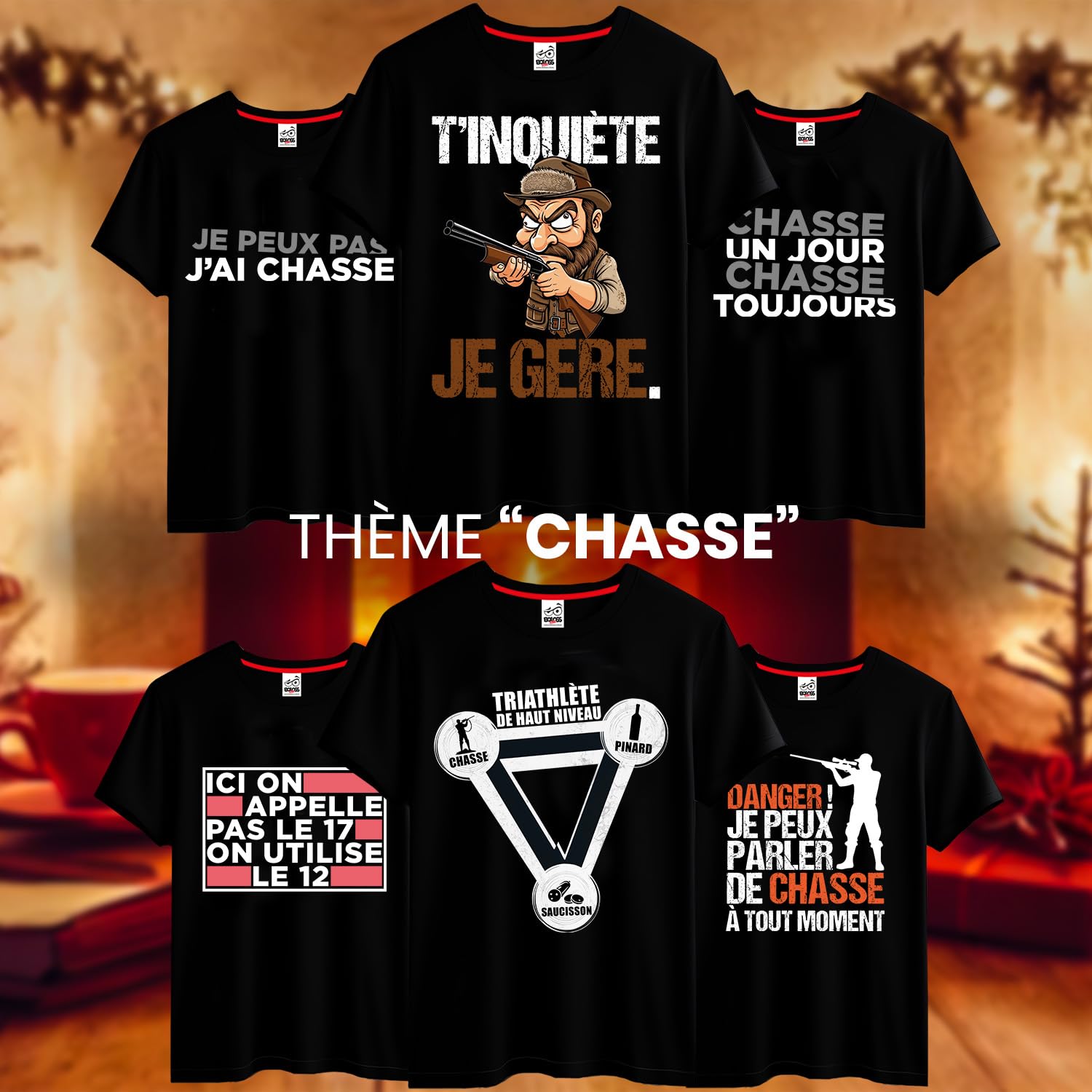 BOLOSS - T-Shirt Humour Papa Homme, Cadeau Cadeau Noël Papa, Fête des pères, Cadeau Homme Noël Anniversaire, Tee Shirt Blague, Drôle, Comique