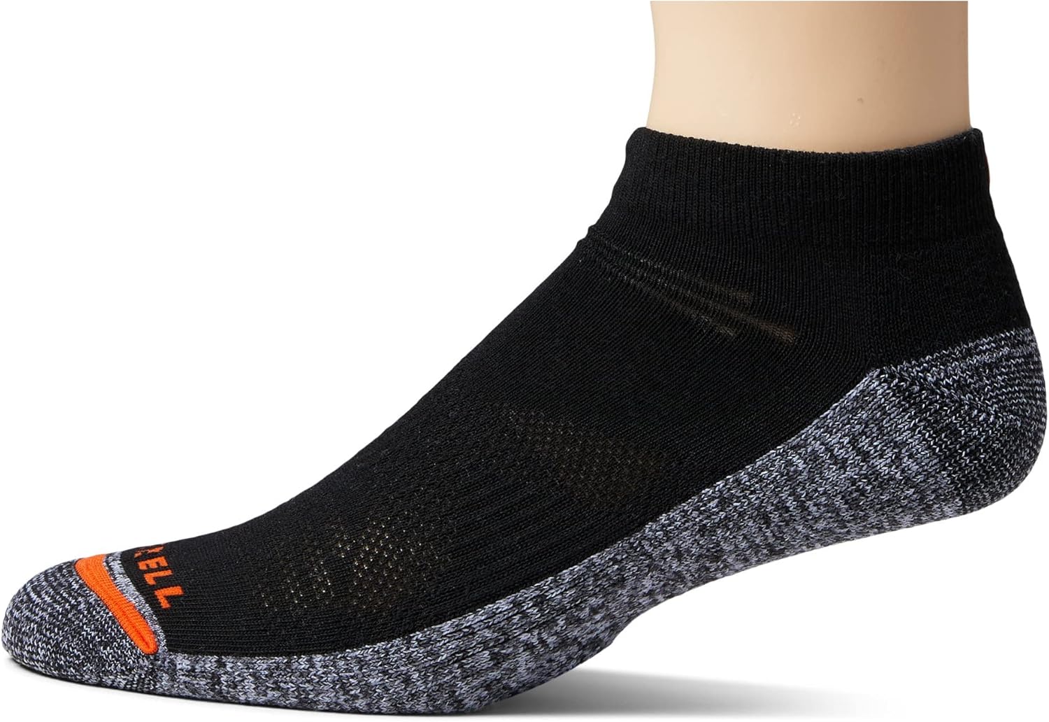 Merrell unisex-adult Men's and Women's Lightweight Work Low Cut Socks - 3 Pairs - Repreve With Durable Reinforcement