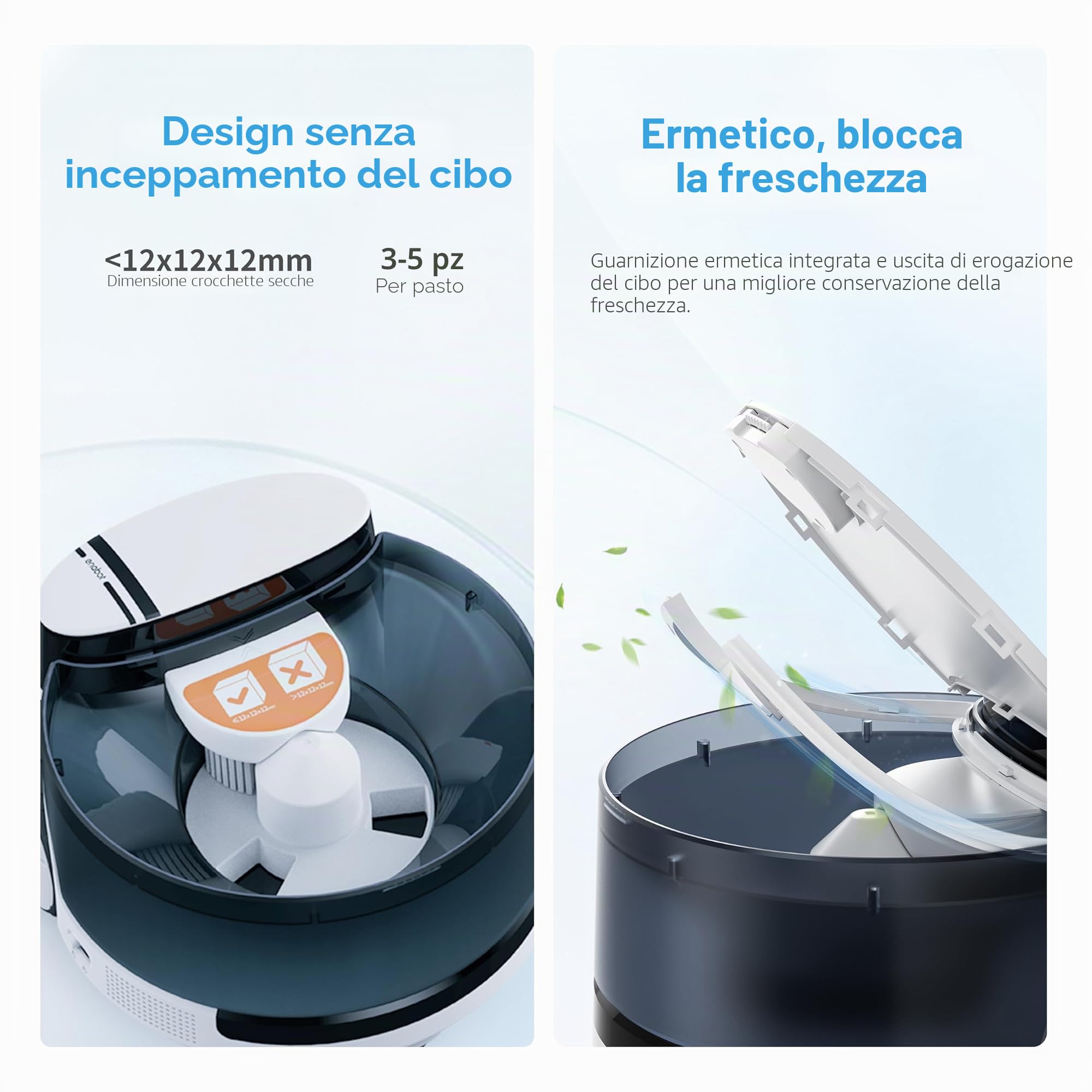 Enabot EBO ROLA - Modulo dispenser per dolcetti per macchina fotografica Rola PetPal: lancio di dolcetti, design ermetico, funzione di conservazione, telecomando