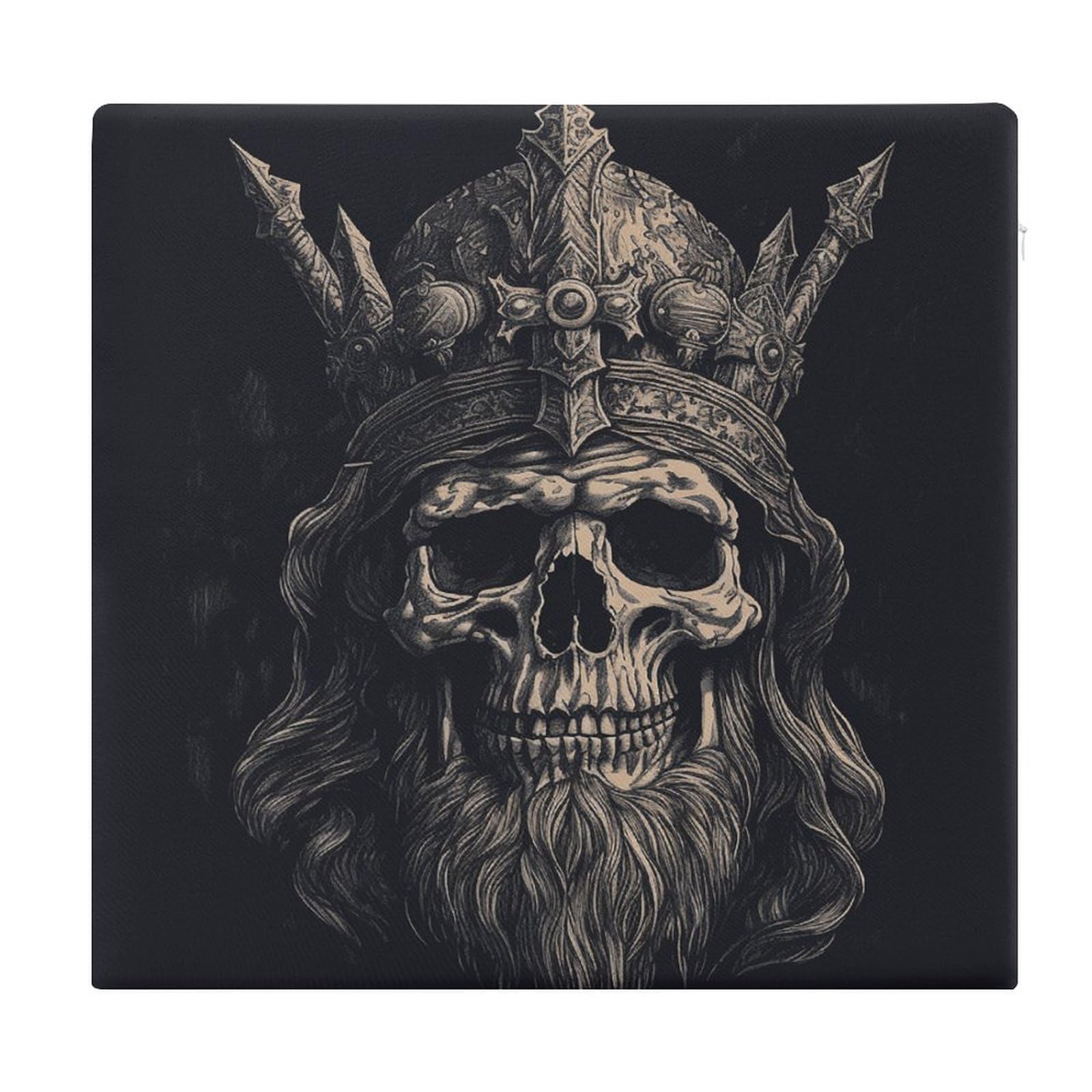 Adfgyerh Style Skull And Ax Cushions Memory Foam For Adults, Seat Cushion Chair Pads Soft, Square Pillows For Dining, Kitchen, Office, Patio Chairs