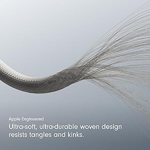 Beats USB-C to Lightning Woven Cable Fast Charging Durable/Tangle-Free Compatible Charger for Apple Devices w Lightning Ports (1.5 m, 5 ft) - Surge Stone