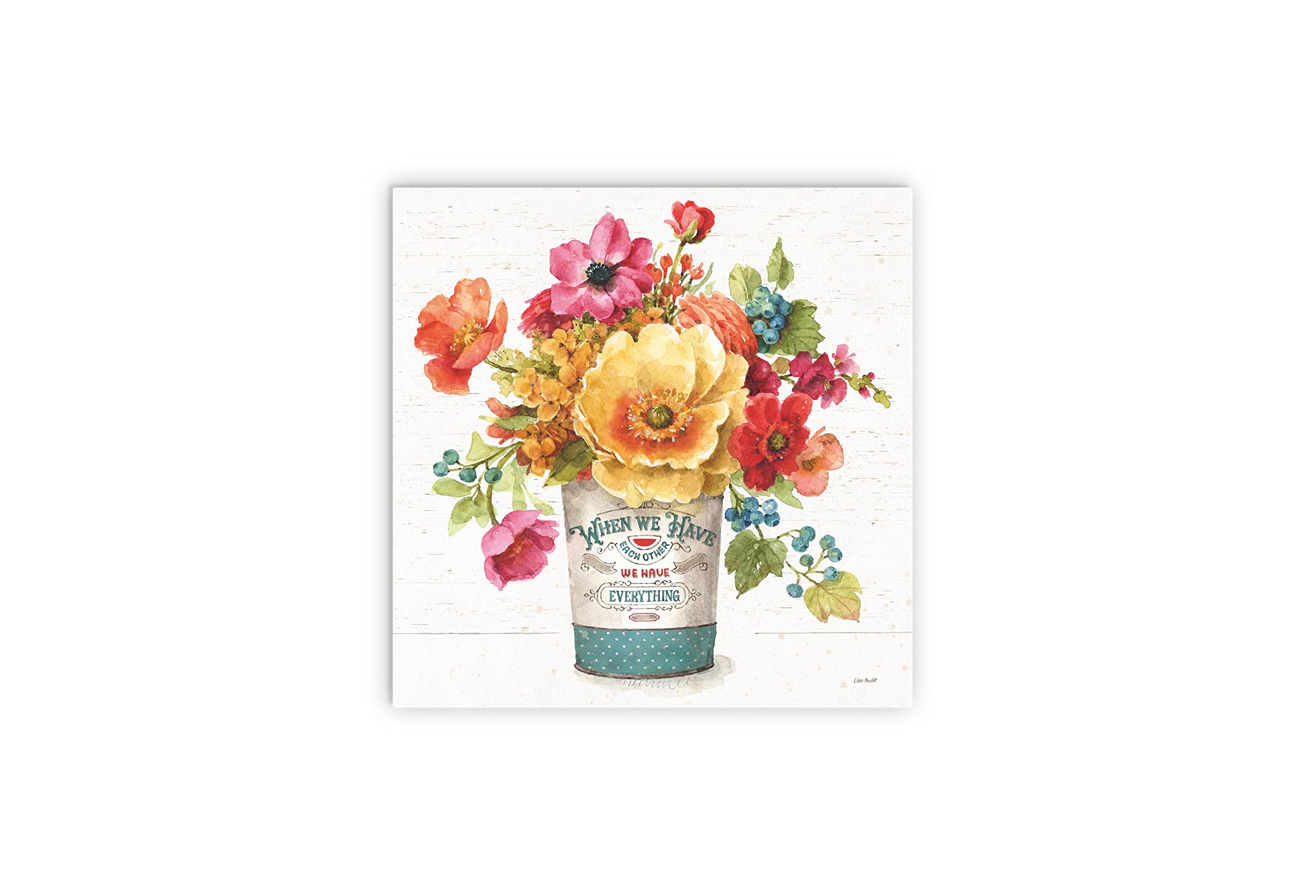 Country Fresh III, JoyRide Home Décor Wood Plaque, 12"x12" Wall Hanging, Wood Sign, Artist Designed Home Décor, Express Your Style.