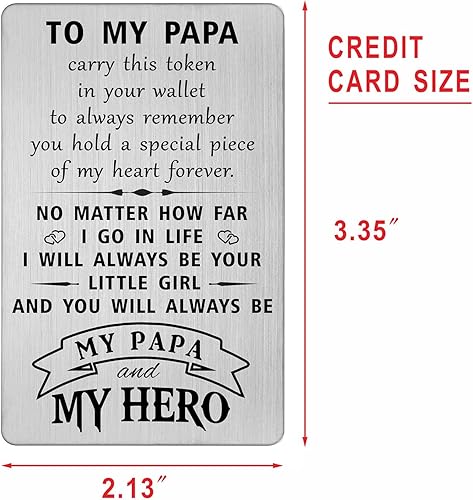 Miniatura 2 de HYHYDHP Tarjeta de regalo para el día del padre, tarjetas de regalo para papá de nietos, nietas, ideas de cumpleaños y Navidad