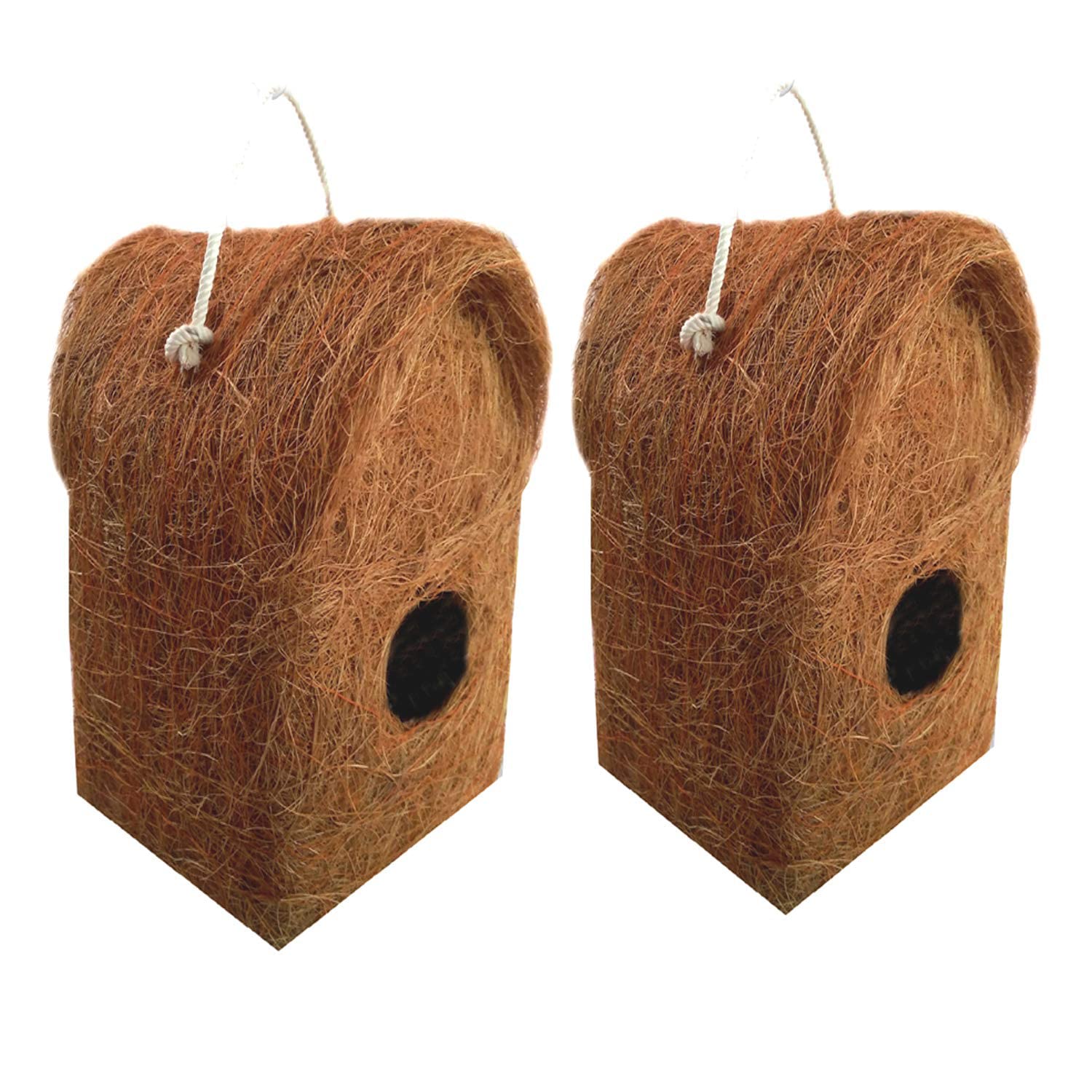 LIVEONCE Pure Nest Bird House Purely Handmade, Type -Coir, Color -Brown, Size,Set of 2 (Large) (B0B2R8FY6P) Amazon Price History, Amazon Price Tracker