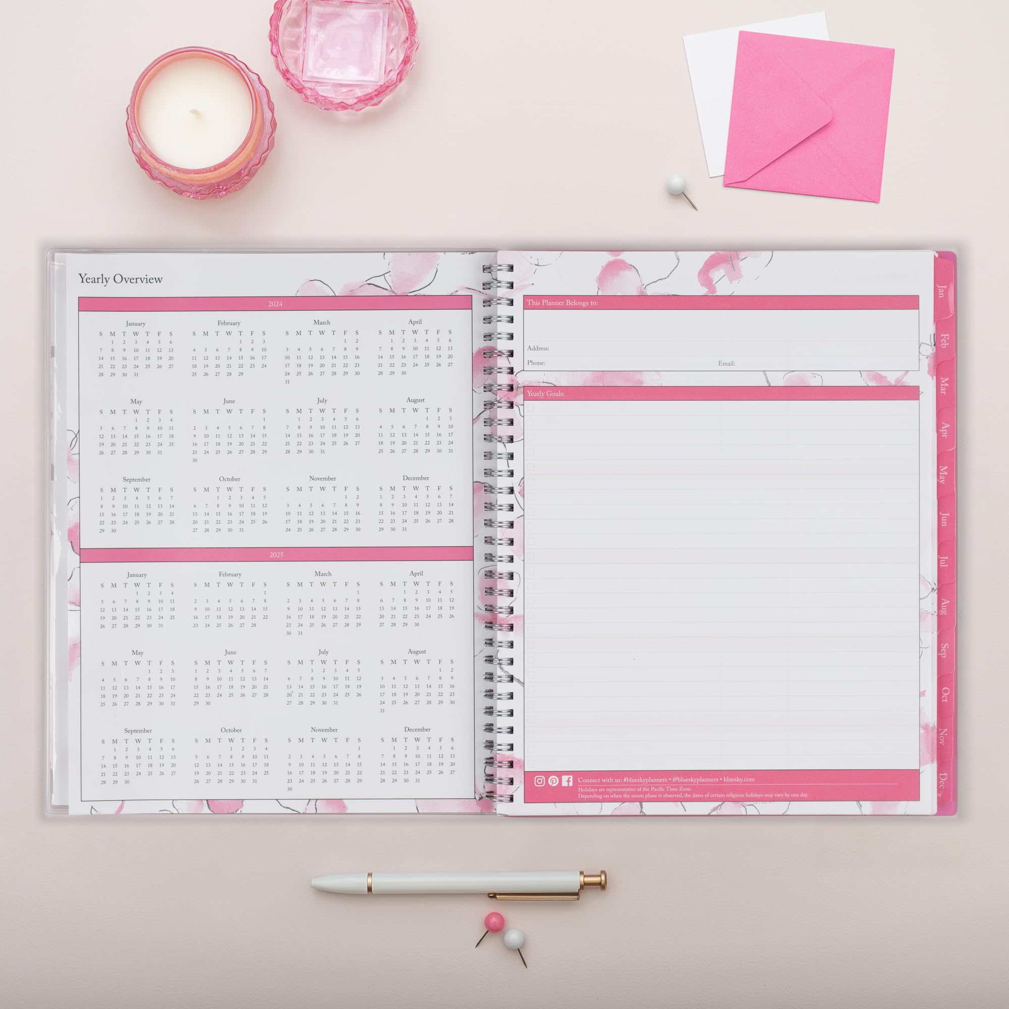 2025 Blue Sky Life - Note It® Weekly/Monthly Planning Calendar, 8-1/2 - View #3