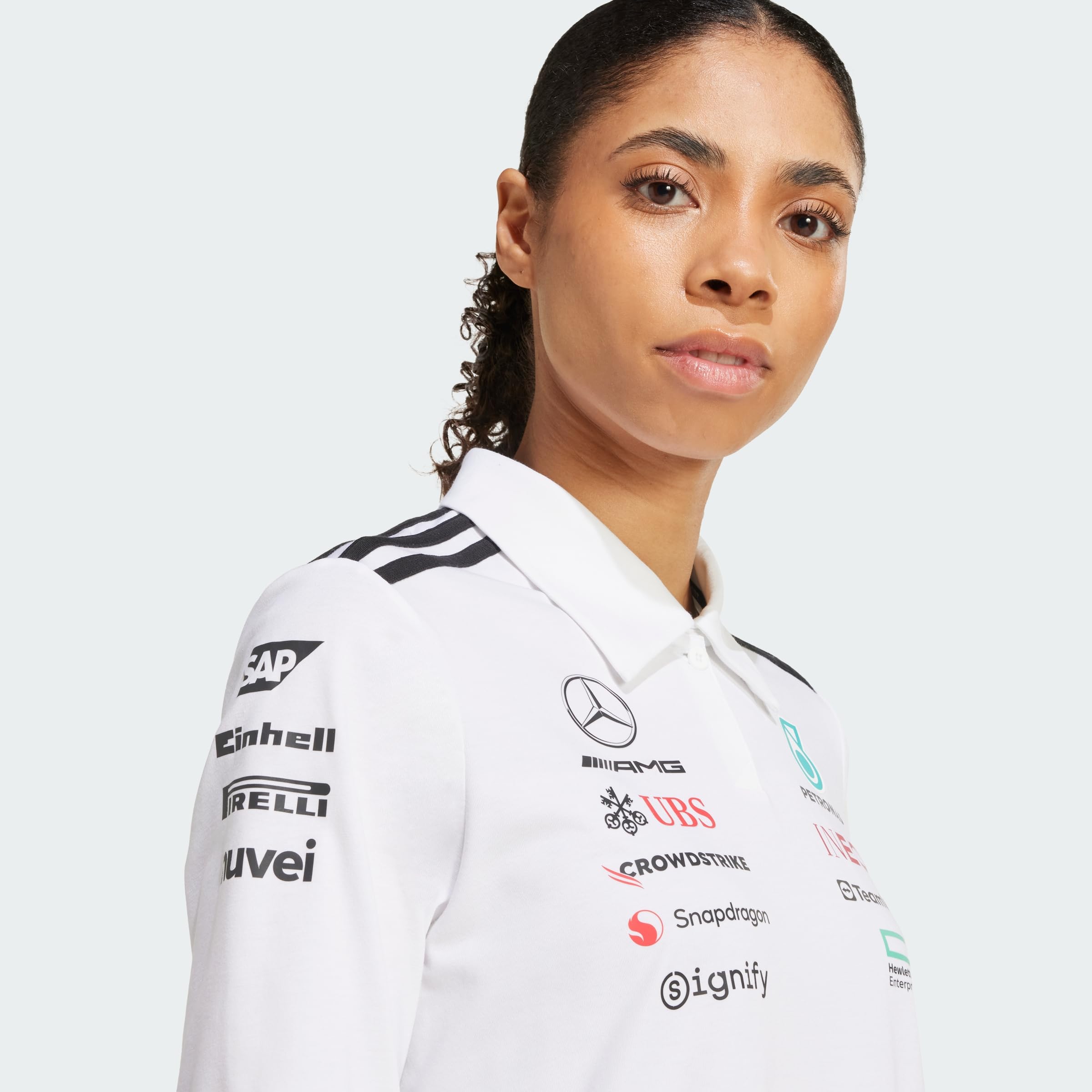Adidas Mujer Mercedes - AMG Petronas Formula One Team Team Polo Long Sleeve Women