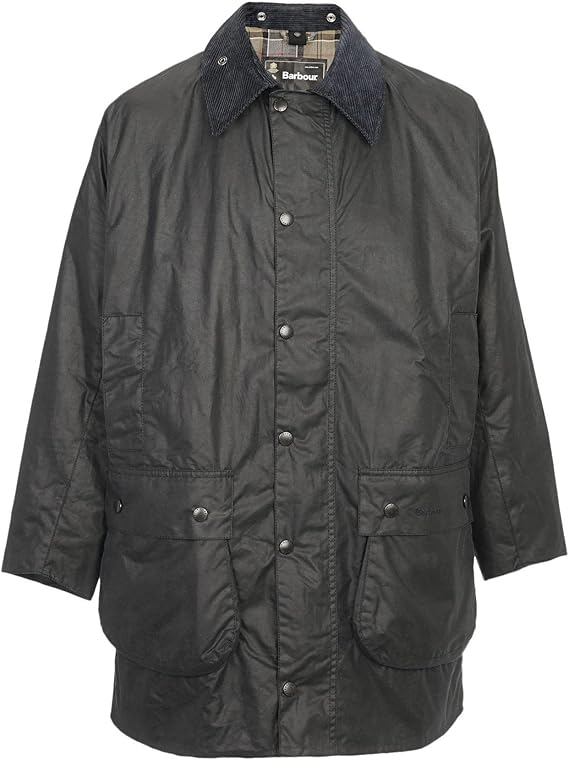 Barbour Border Wax Jacket Sage MWX0008SG91 (A330) Green Amazon.co