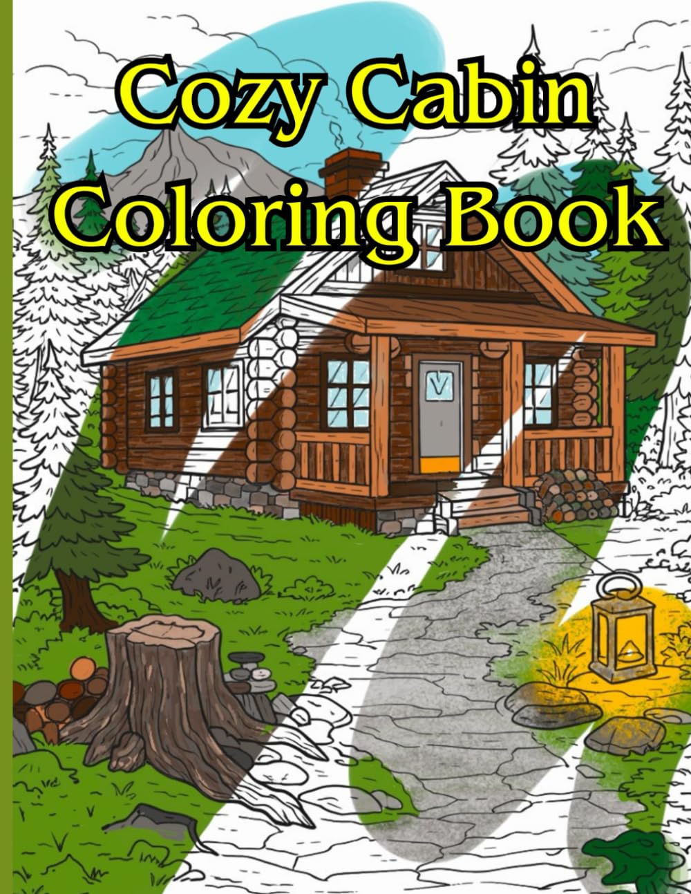 Cozy Cabin Life: Coloring book
