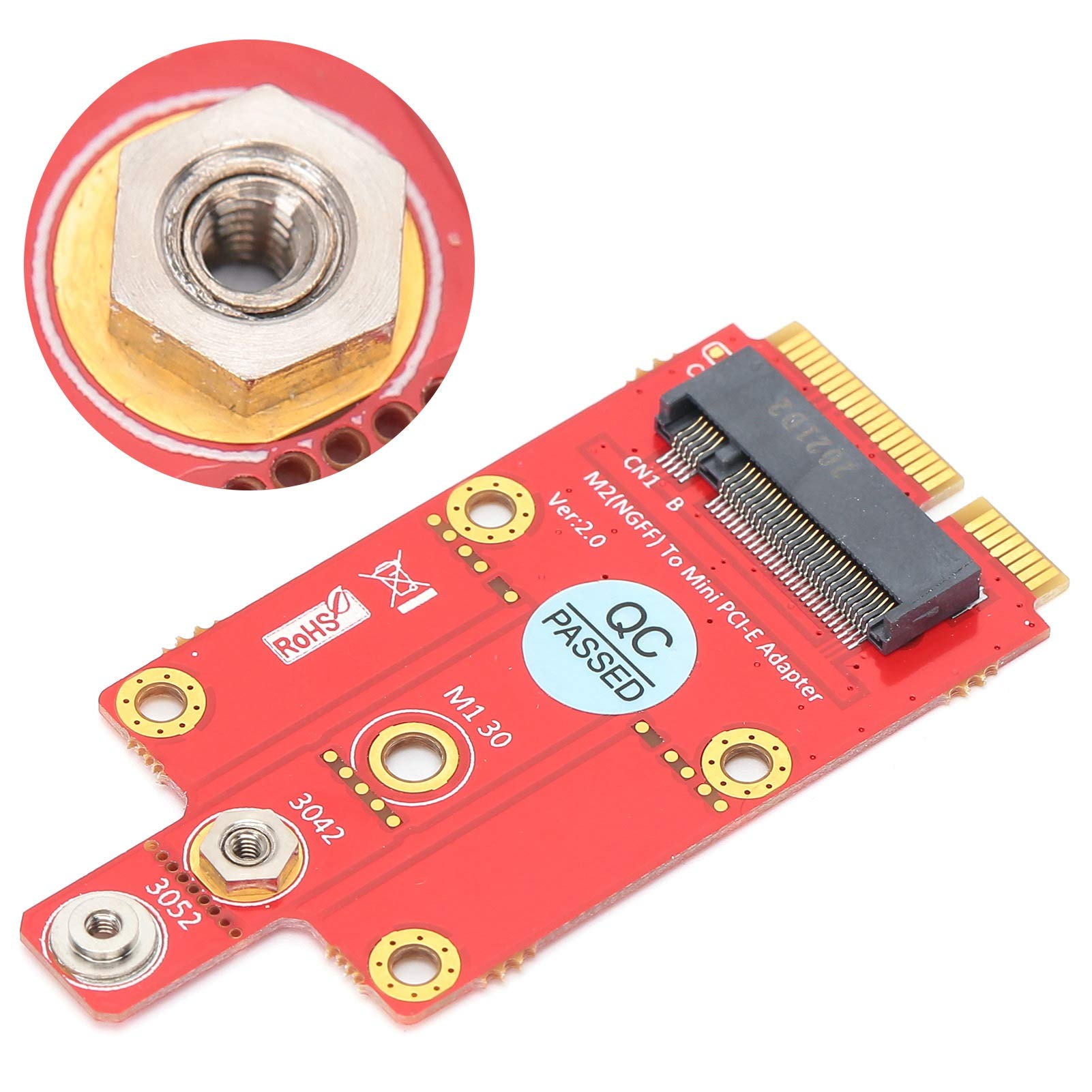 Adapter M2 Key B na Mini PCIE Trwały moduł konwertera umożliwia karty WWAN SSIC z gniazdem M2 do łączenia się z gniazdem Mini PCIE do komputerów stacjonarnych i komputerów stacjonarnych