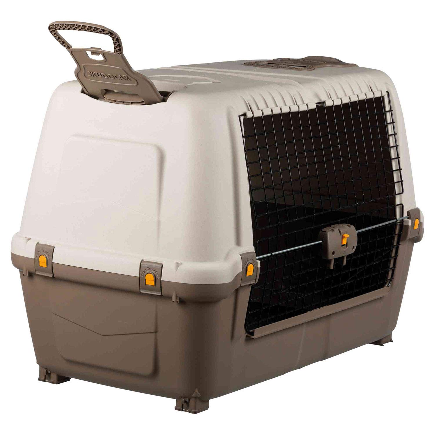 MPS TRASPORTINO per Cane SKUDO Car Viaggio Trasporto Auto Macchina OMOLOGATO-100-MARRONE