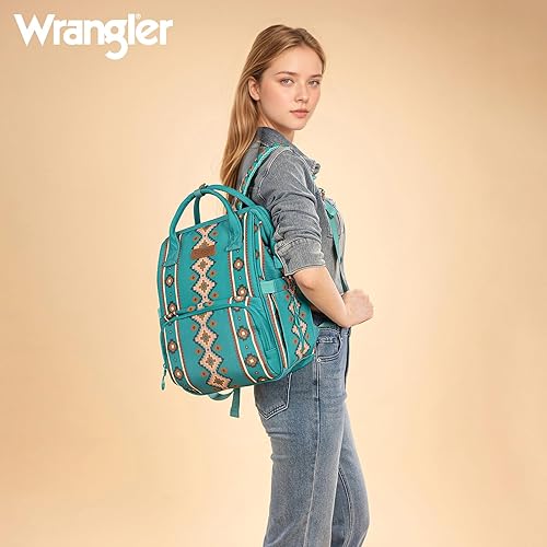 Miniatura 7 de Montana West Wrangler Callie - Mochila para pañales con funda para chupete, bolsa cruzada para botella y correas para cochecito de bebé, diseño