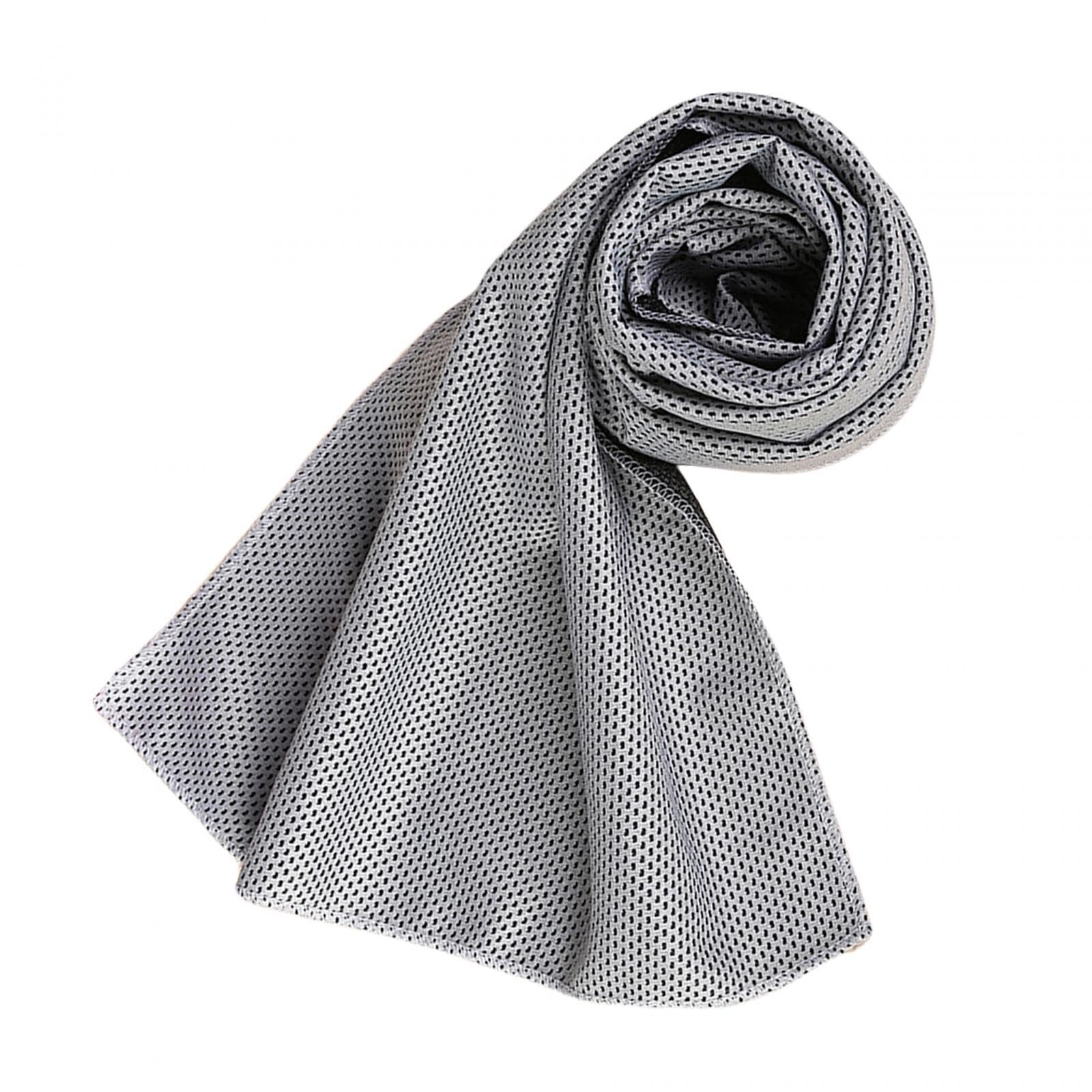 LOOM TREE® Sweat Towel 30X90Cm Instant Cooling Relief Ice Towel for Running Workout Gym Light Gray | Fitness Running & Yoga | Fitness Equipment & Gear | Gym Towels