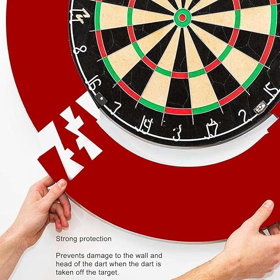 Dartboard Surround Wall Protector, 28.5''x28.5'' Square Dart Board Wall Protector, High Density Self-Healing EVA Foam Dart Backboards, Easy to Install Darts Mats for Dart Games