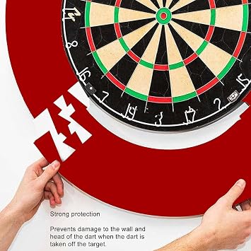 Dartboard Surround Wall Protector, 28.5''x28.5'' Square Dart Board Wall Protector, High Density Self-Healing EVA Foam Dart Backboards, Easy to Install Darts Mats for Dart Games