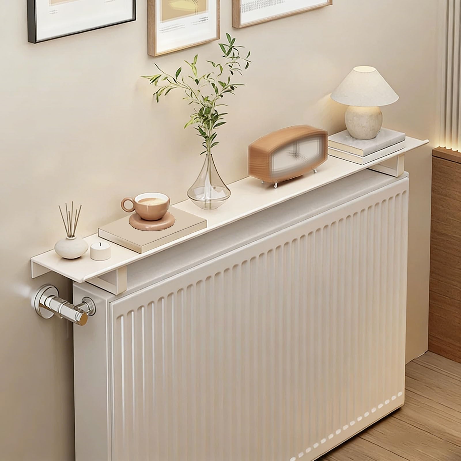 Étagère de radiateur décorative en fer forgé pour sublimer le salon ou la chambre