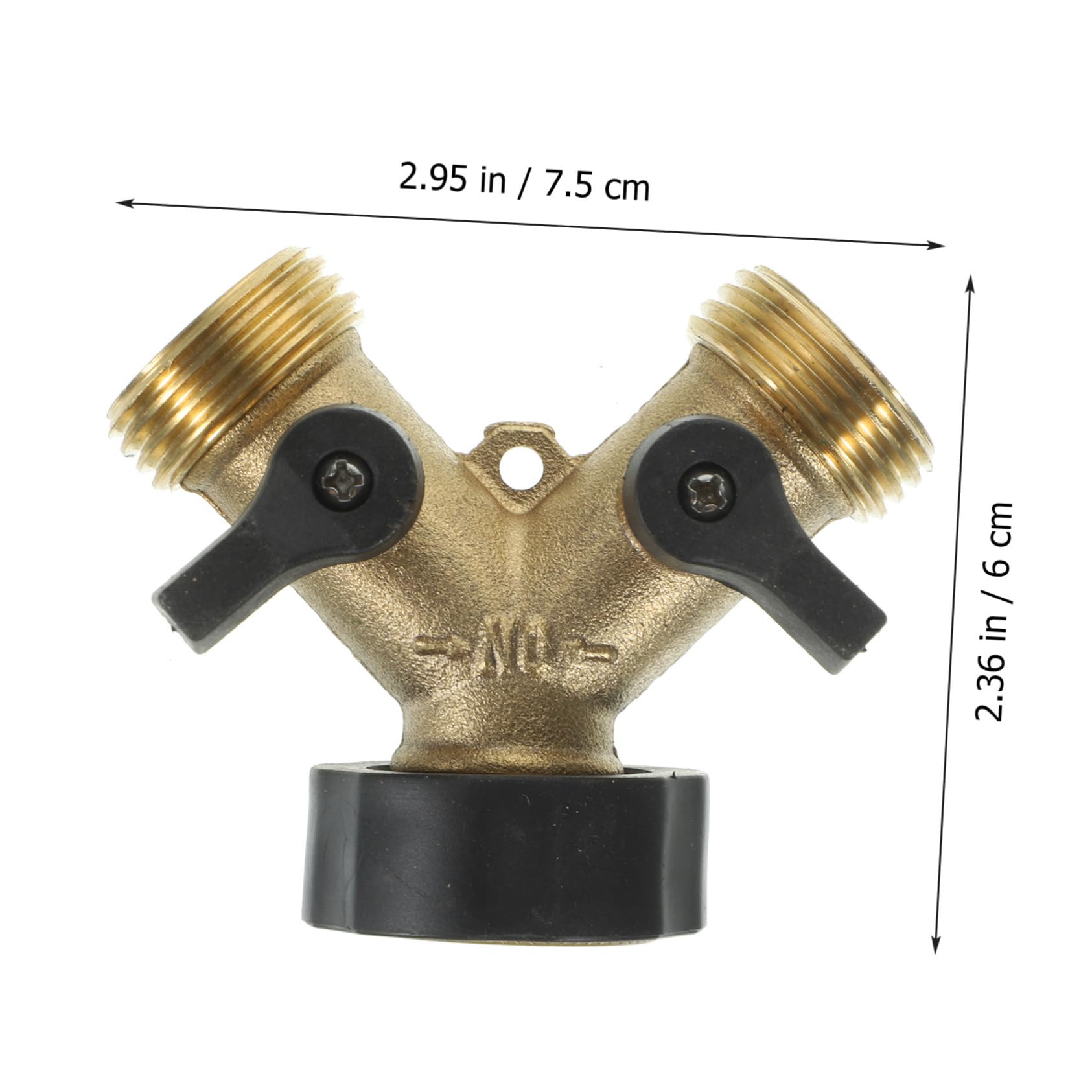 ifundom 2pezzi y Distributore Rubinetto Giardino Connettore Tubo Flessibile Divisore per Rubinetto y Connettore per Tubo Flessibile Doppia Via per Acqua Raccordi Collegamento Rapido per da