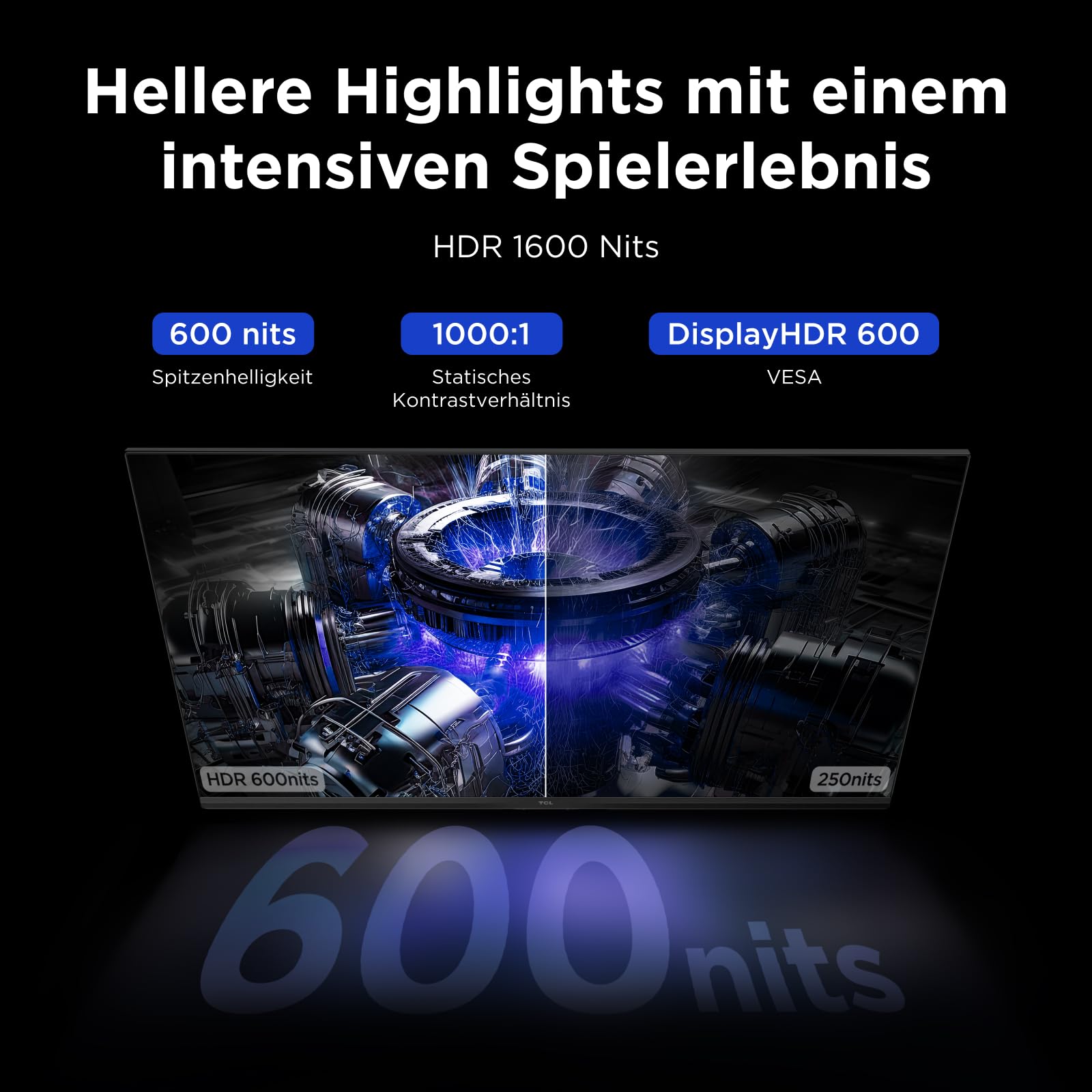 Tcl Gaming Monitor QD-Mini-LED64 25 Zoll – Bild 7