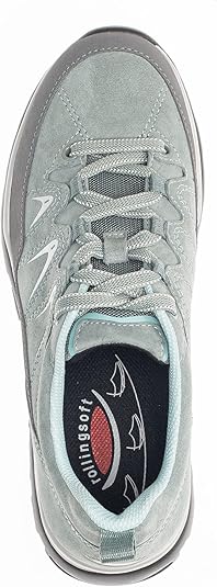 Gabor Rollingsoft SNEAKER LOW, Nubuk, Nightblue, (S.w/blau) Wechselfußbett 96.965.46 Schnürschuh