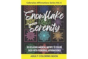 Colorwise: Snowflake Serenity Adult Coloring Book