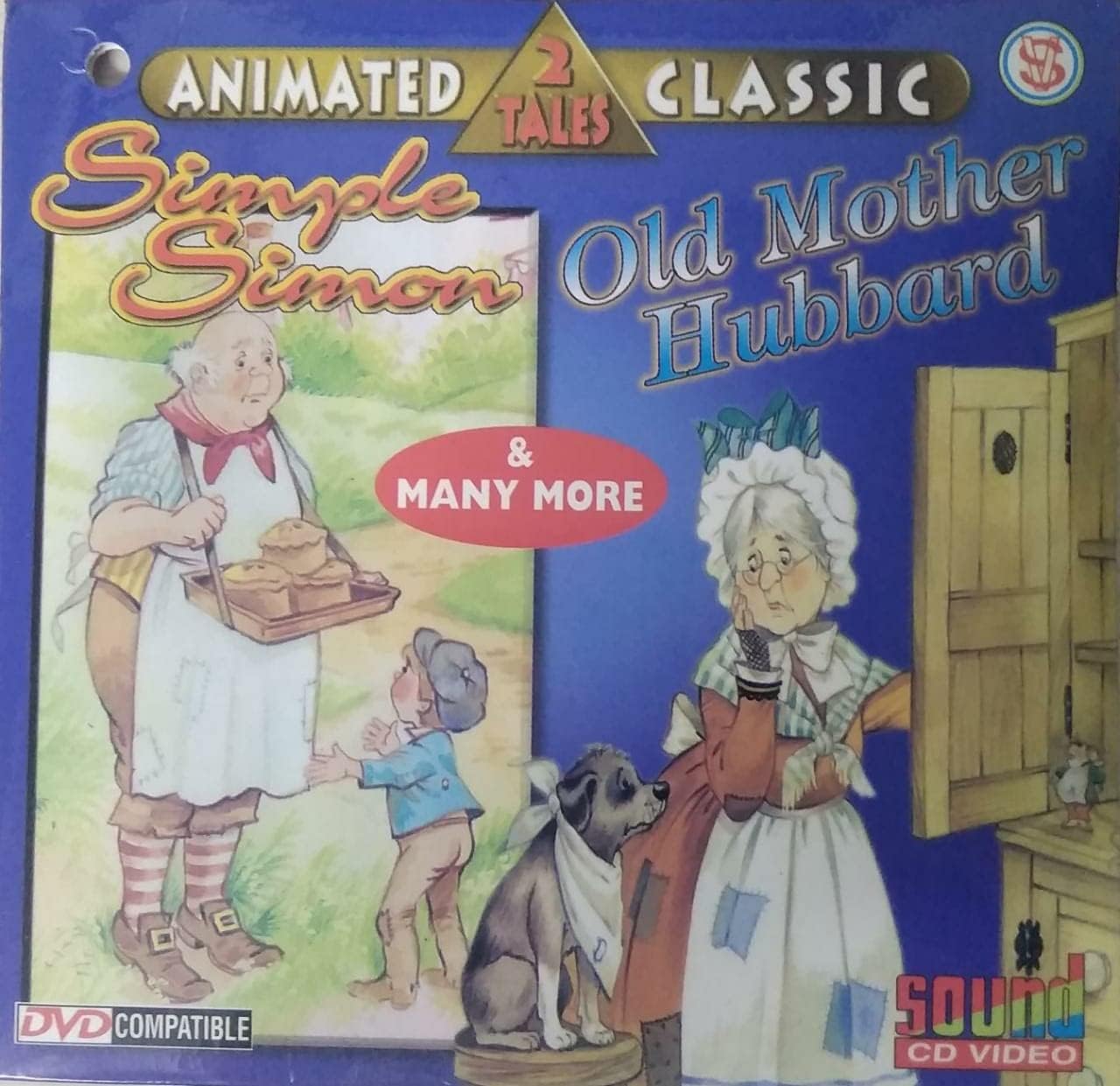 Simple Simon, Old Mother Hubbard ( 2 Tales ) - English Animated Classic VCD + 1 FREE CD