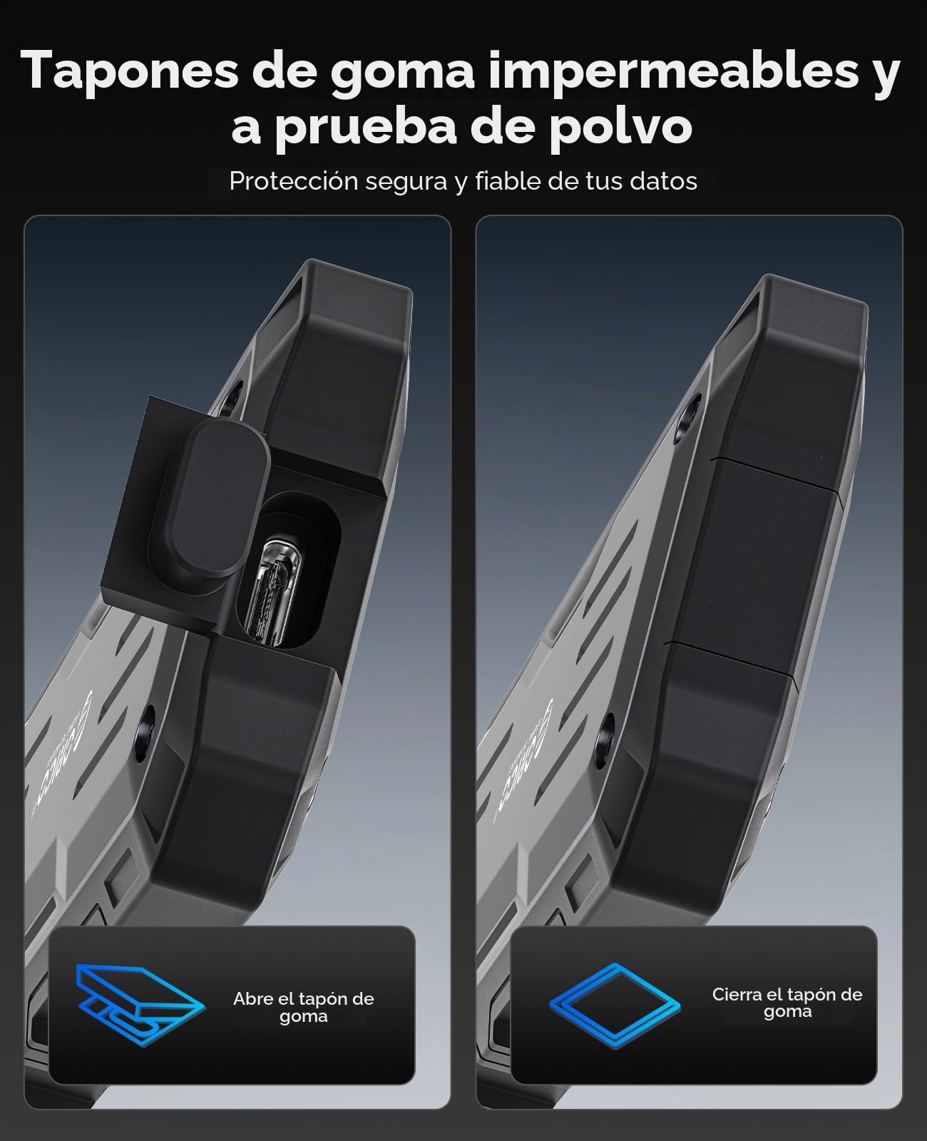 ORICO 2TB SSD Portátil, USB 3.2 Gen 2x2 Discos Duros sólidos externos, hasta 2000 MB/s, 20Gbps, Ideal para Editores al Aire Libre - O20