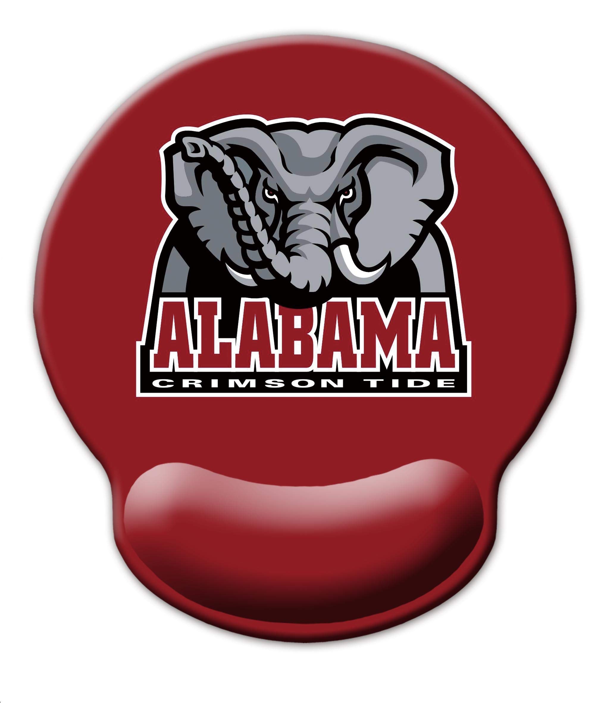 Ergonomic Mouse Pad with Wrist Support, Melyaxu Cute Wrist Pad with Non-Slip Rubber Base for Computer, Laptop, Home Office Gaming, Working, Easy Typing & Pain Relief Alabama Red Tide (Alabama)