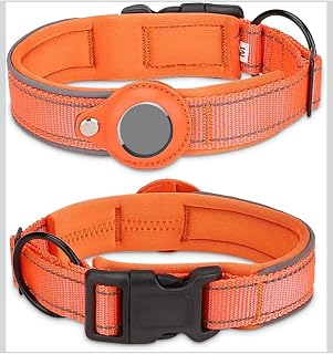 Yüksek Kalite, Reflektörlü Airtag köpek tasması Tu