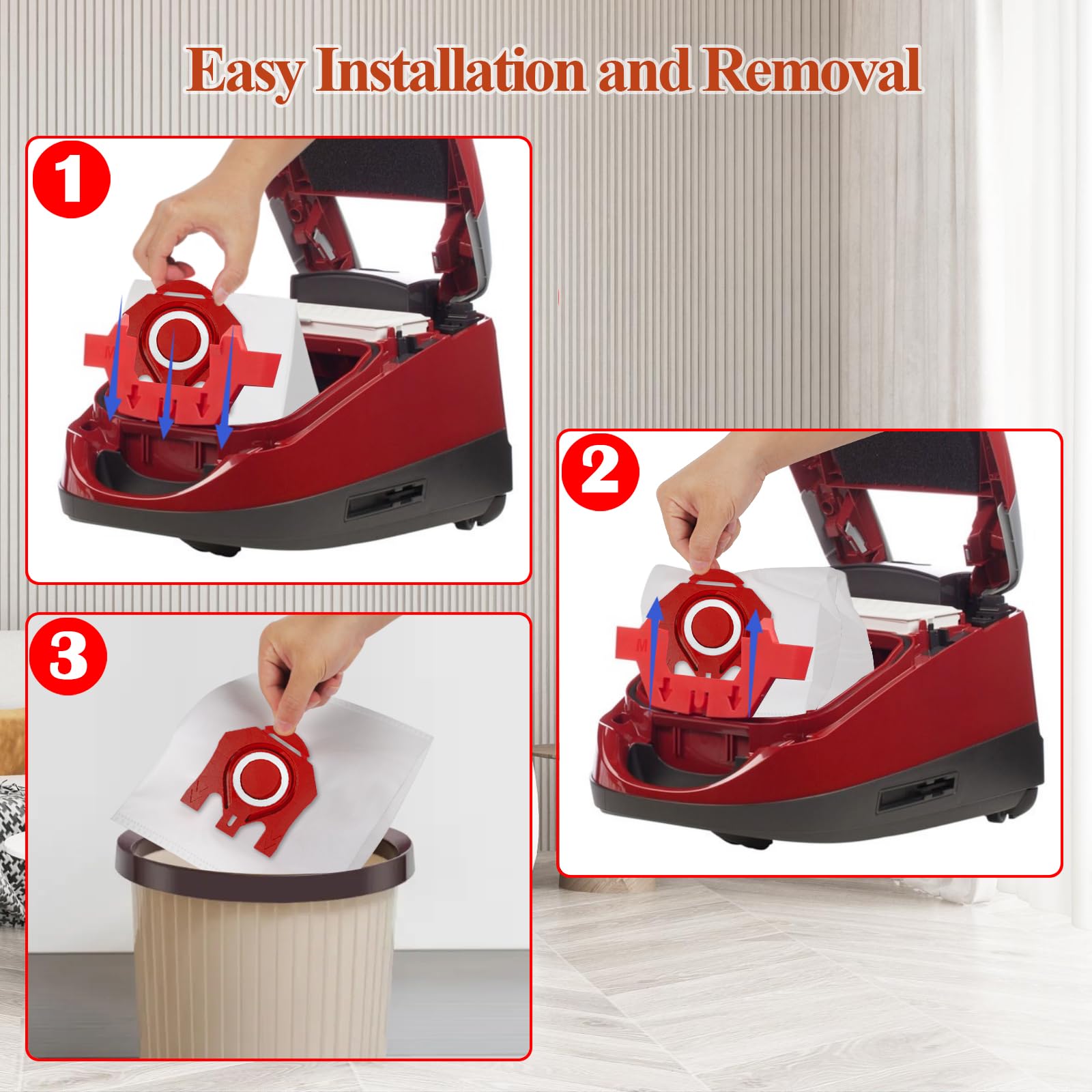 Lot De 6 Sacs Aspirateur Miele Hyclean + 2 Filtres Moteur + 2 Filtres Sortie - Compatible Complete C1, Série S