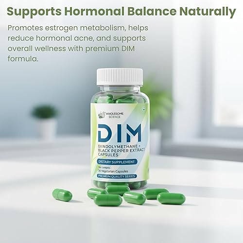 Miniatura 2 de DIM Diindolilmetano 200 mg con cápsulas de extracto de pimienta negra – Equilibrio hormonal y apoyo de estrógeno – A base de plantas, sin OMG, sin
