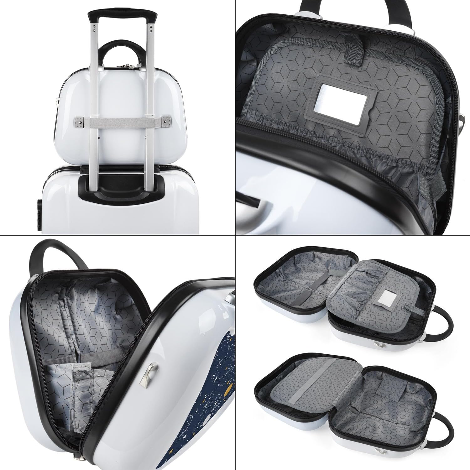 Kosmetikkoffer Hartschale Groß, Beautycase Damen, Trolley & Handgepäck Koff