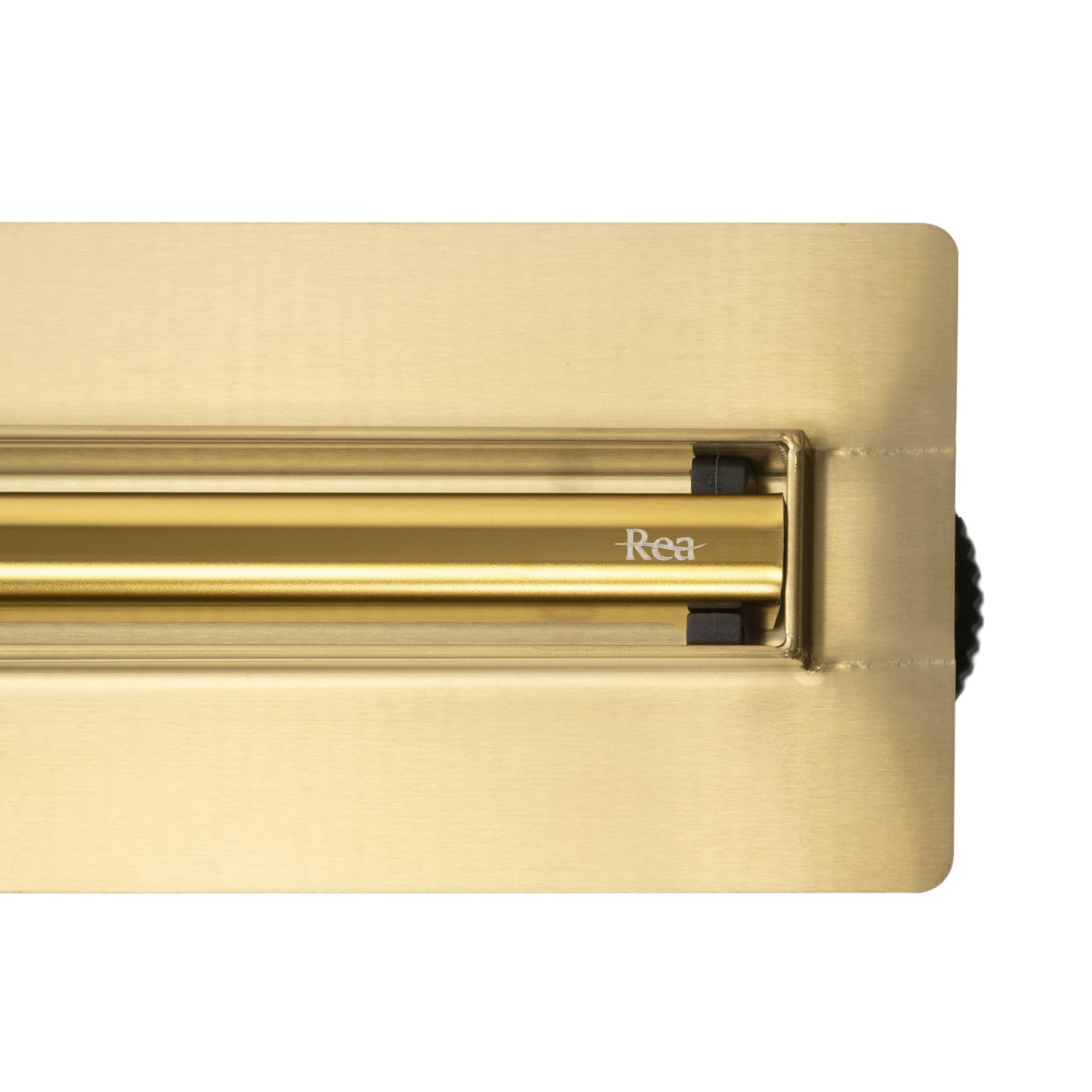 Rea Duschrinne Neox Slim pro Gold 80 Edelstahl Duschablauf Siphon Bodenablauf für Badezimmer Dusche Bodenablauf (Gold)