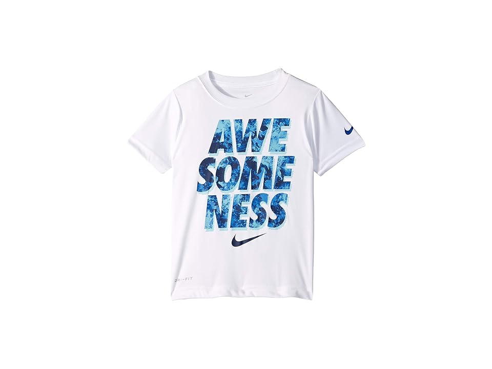 

Nike Kids DNA Awesomeness Short Sleeve Tee (Little Kids) (White) Boy's Clothing