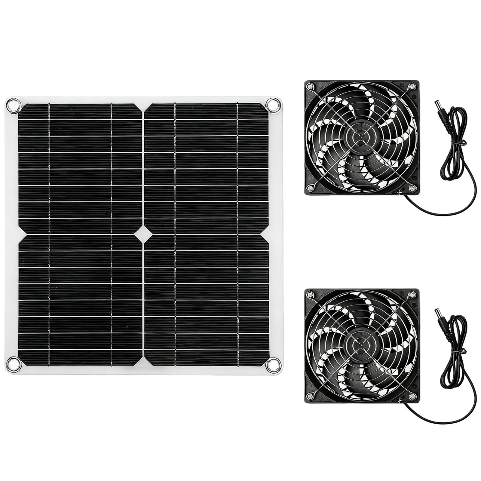 Ventilatore solare da 12 W, ventilatore di scarico solare, ventilatore a pannello olarpanel, doppio ventilatore pannello solare, ventilatore per piccoli polli, serre, capannoni, case per animali