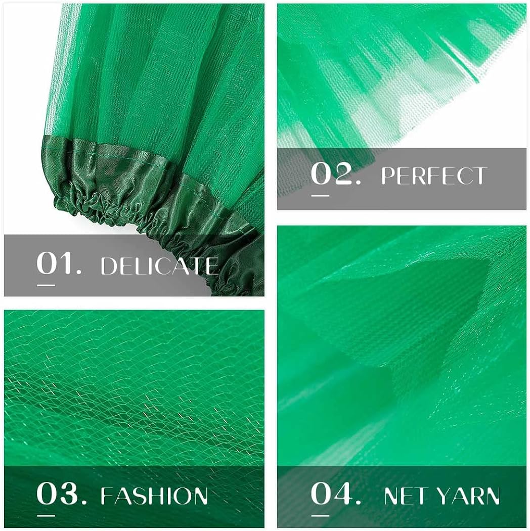 Miniatura 4 de EVILD Falda tutú para el día de San Patricio, tutú de ballet esponjoso verde, falda de baile de 3 capas, tutú de trébol, carnaval, ballet, vestir